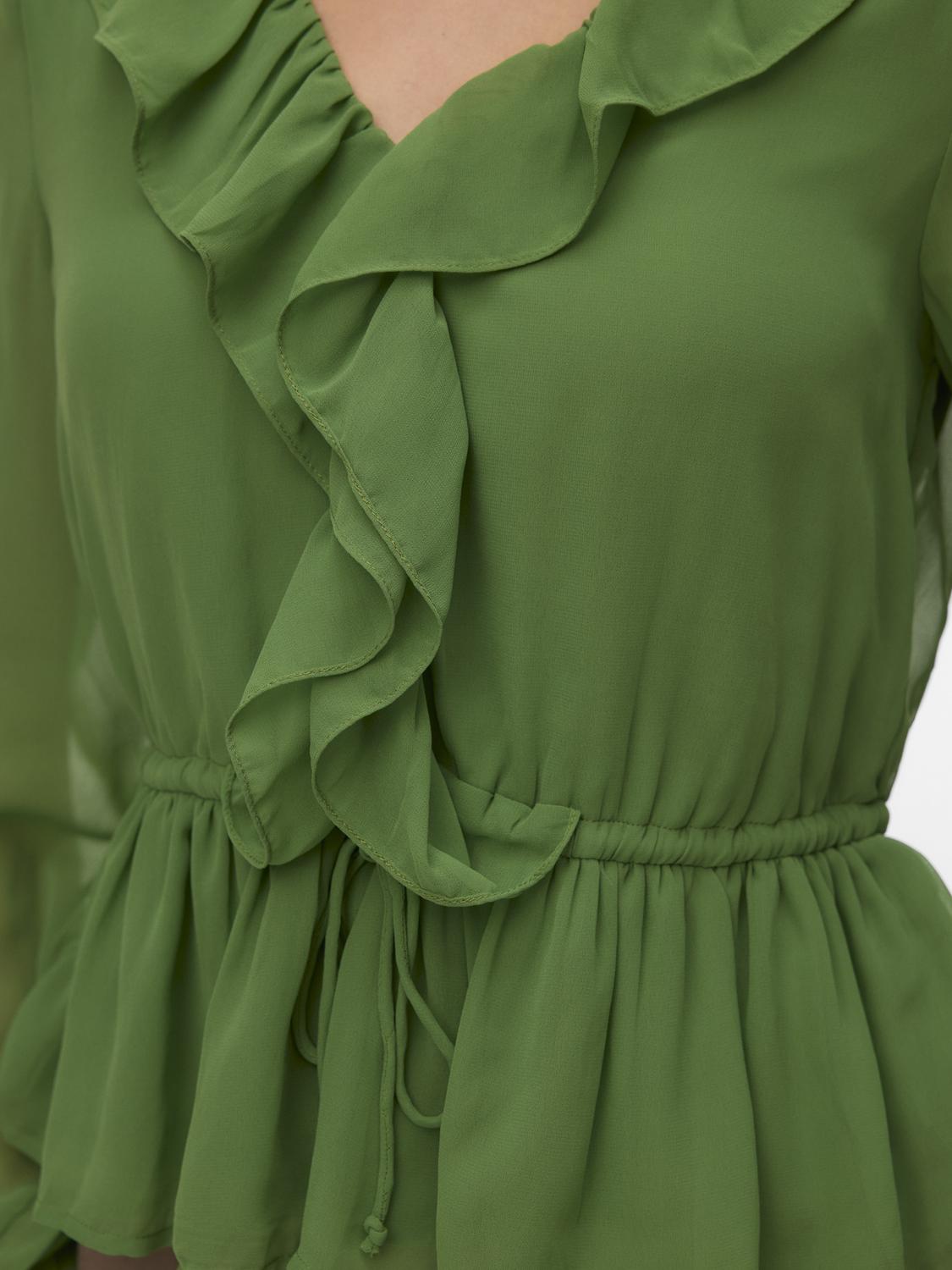 VERO MODA DORA LS FRILL TOP