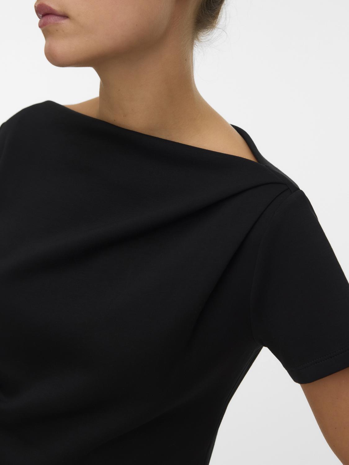 VERO MODA MILLE SS BOATNECK SHORT TOP