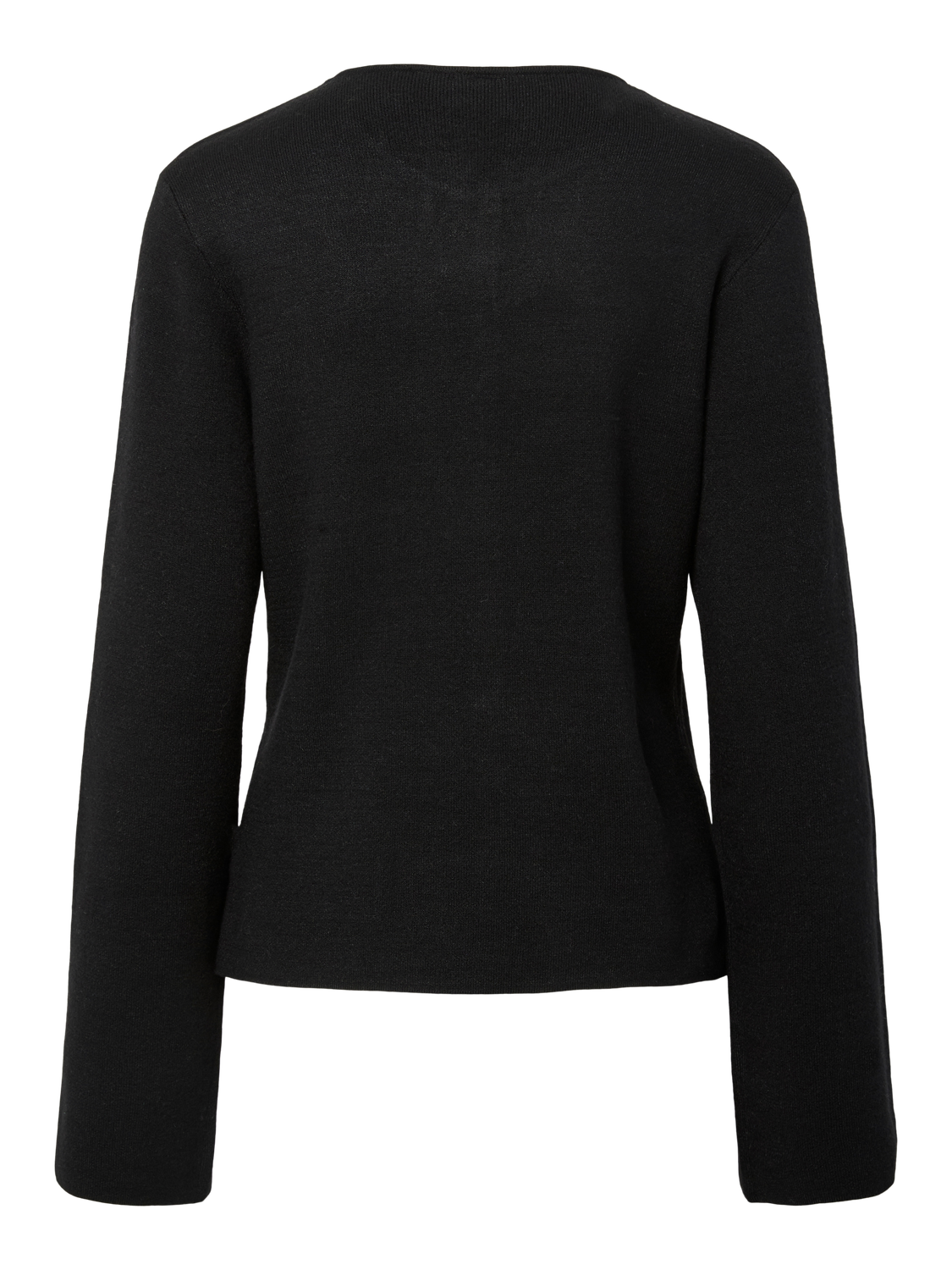 PIECES FARIE LS O-NECK SPLIT KNIT