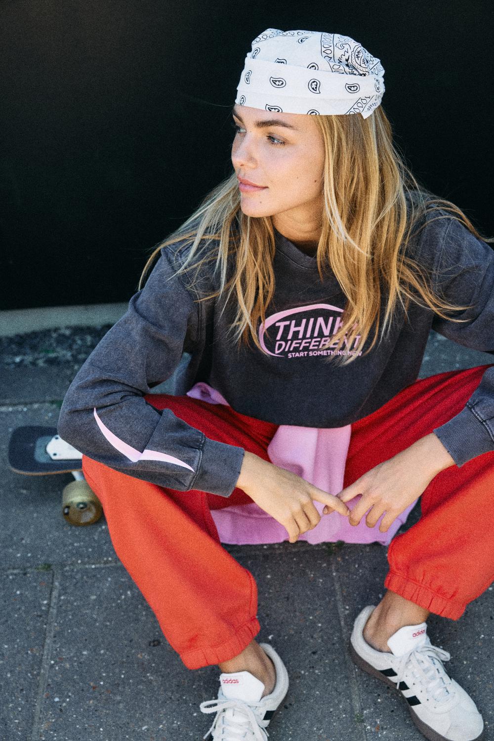 NOISY MAY POLLY L/S WASHED TOP