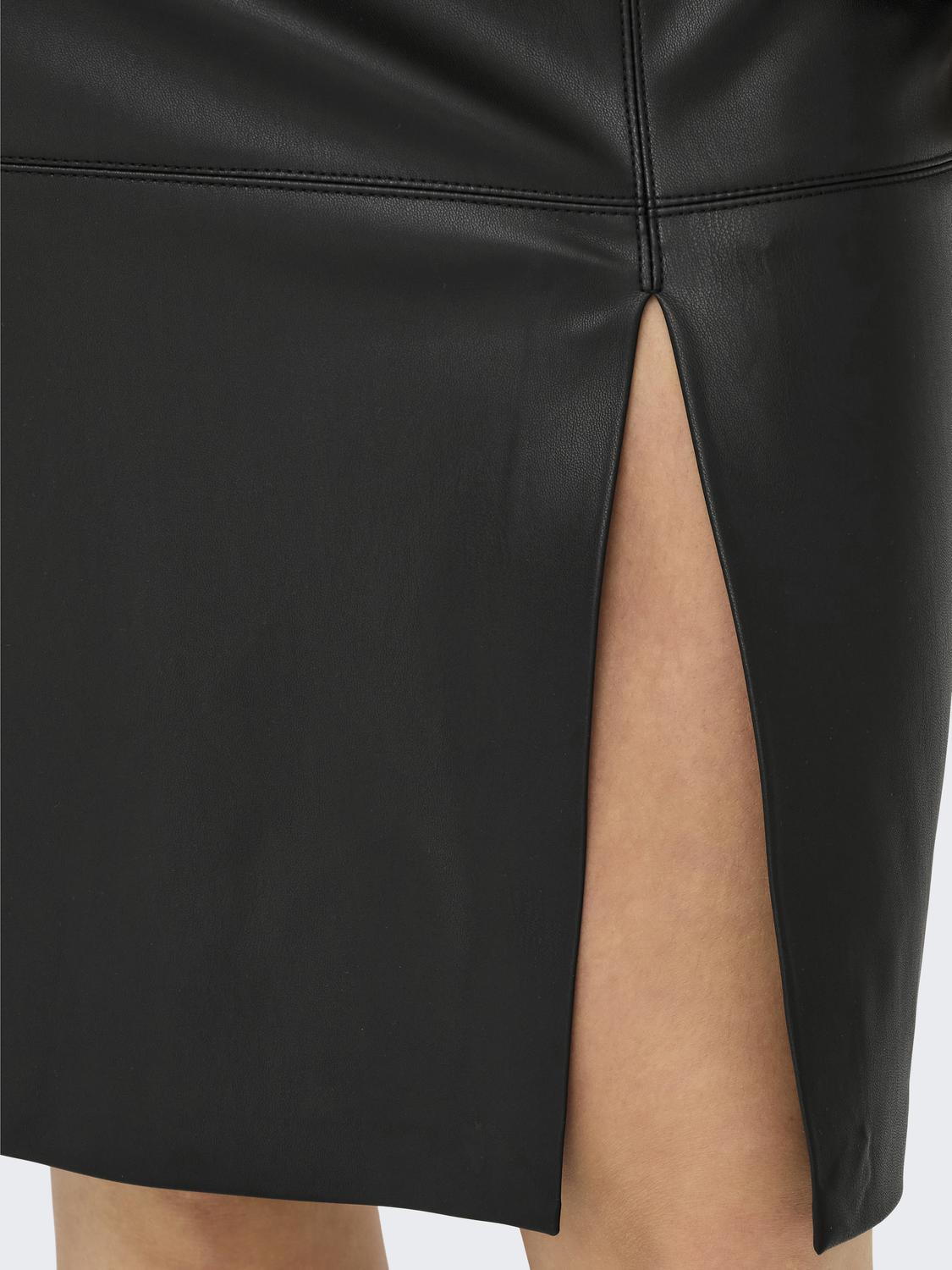 ONLY OLINE FAUX LEATHER SKIRT