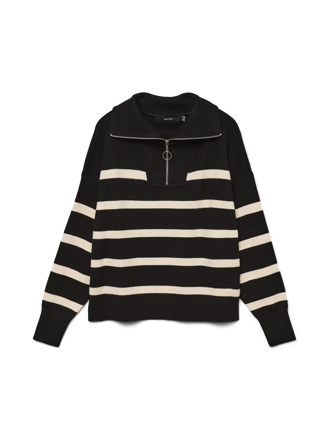 VERO MODA SABA STRIPE LS HIGHNECK BLOUSE