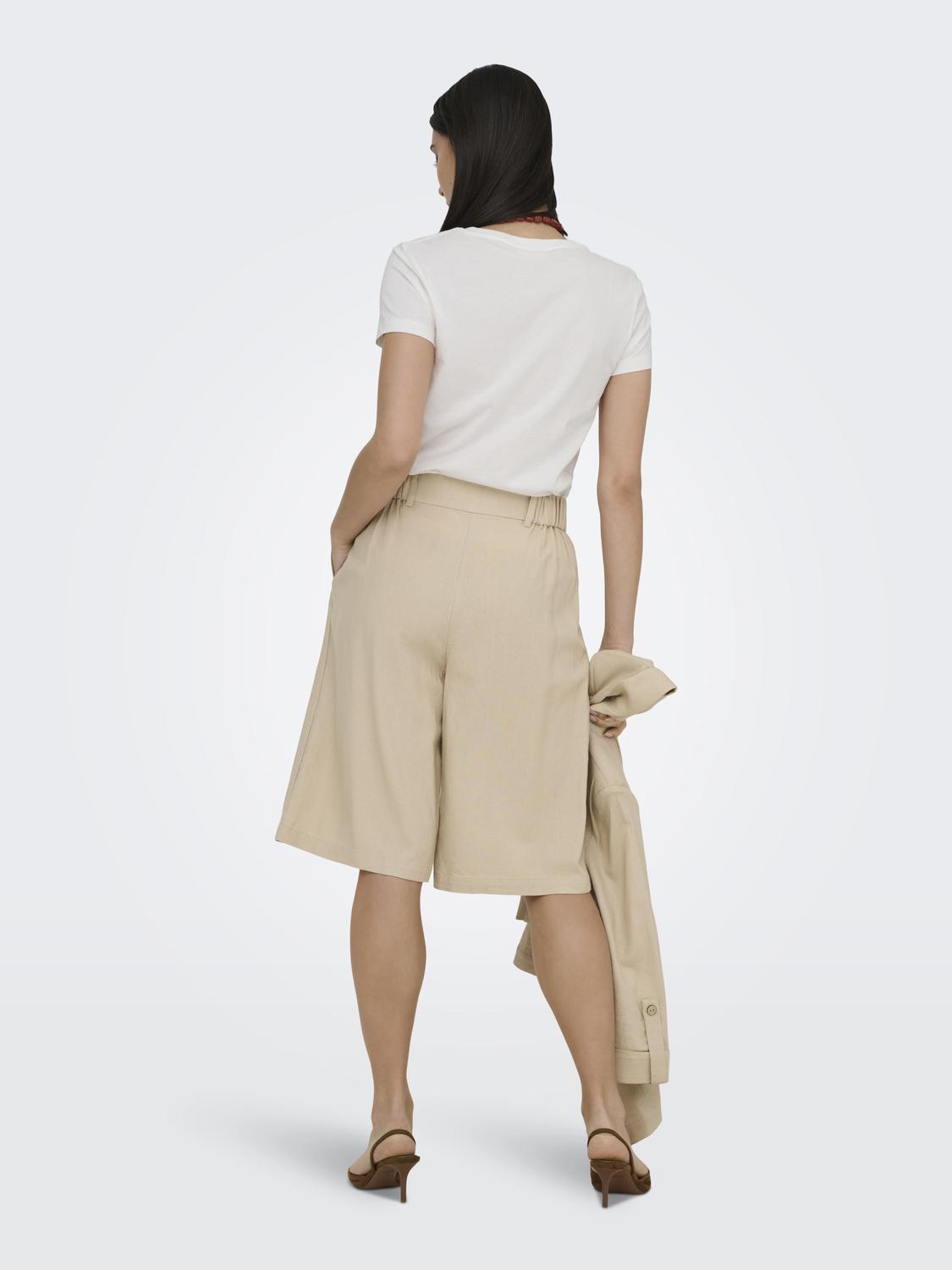 ONLY GOA HW LINEN BL LONG SHORTS CC TLR