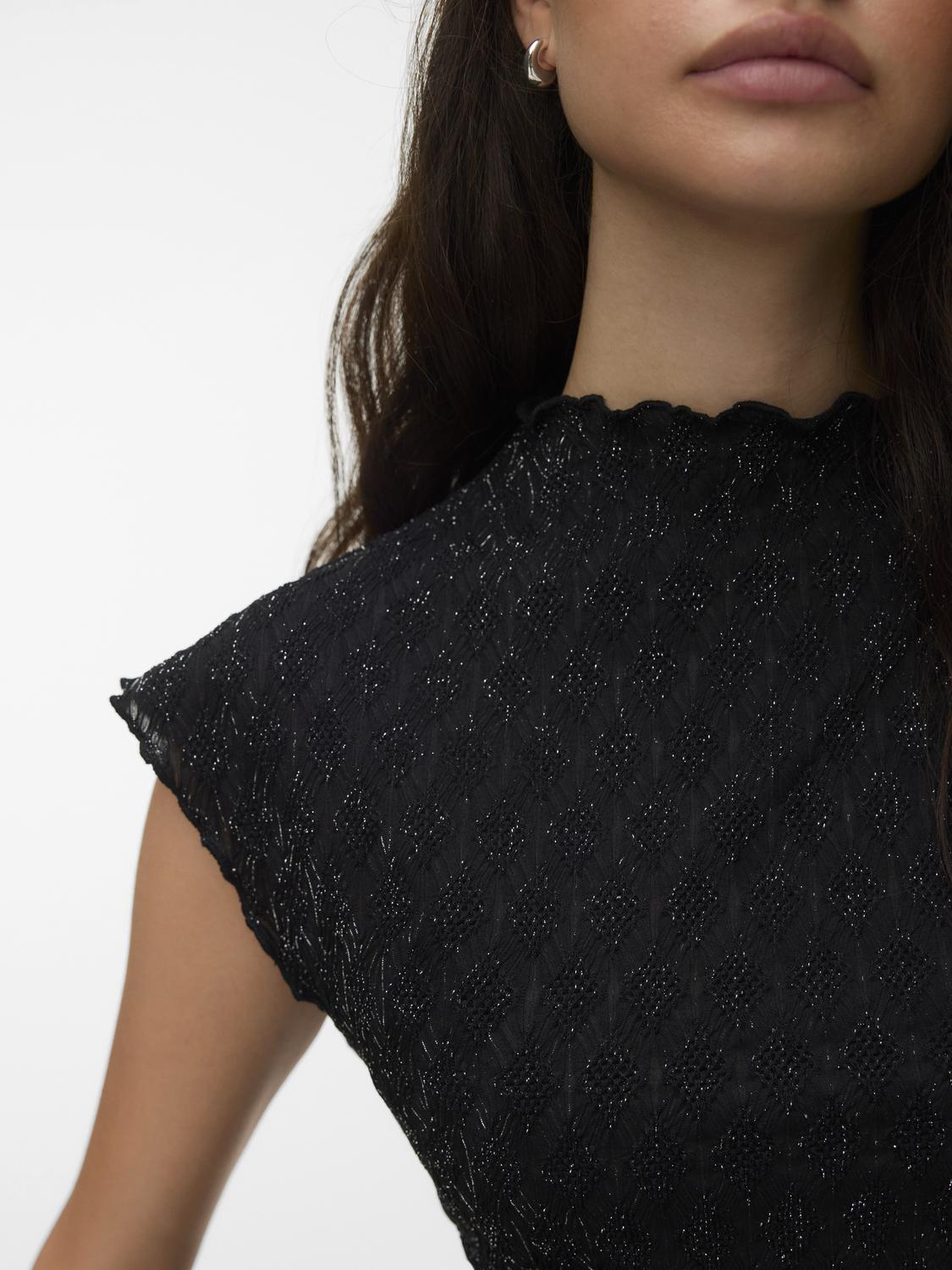 VERO MODA KALI CS MOCK NECK TOP LX JRS