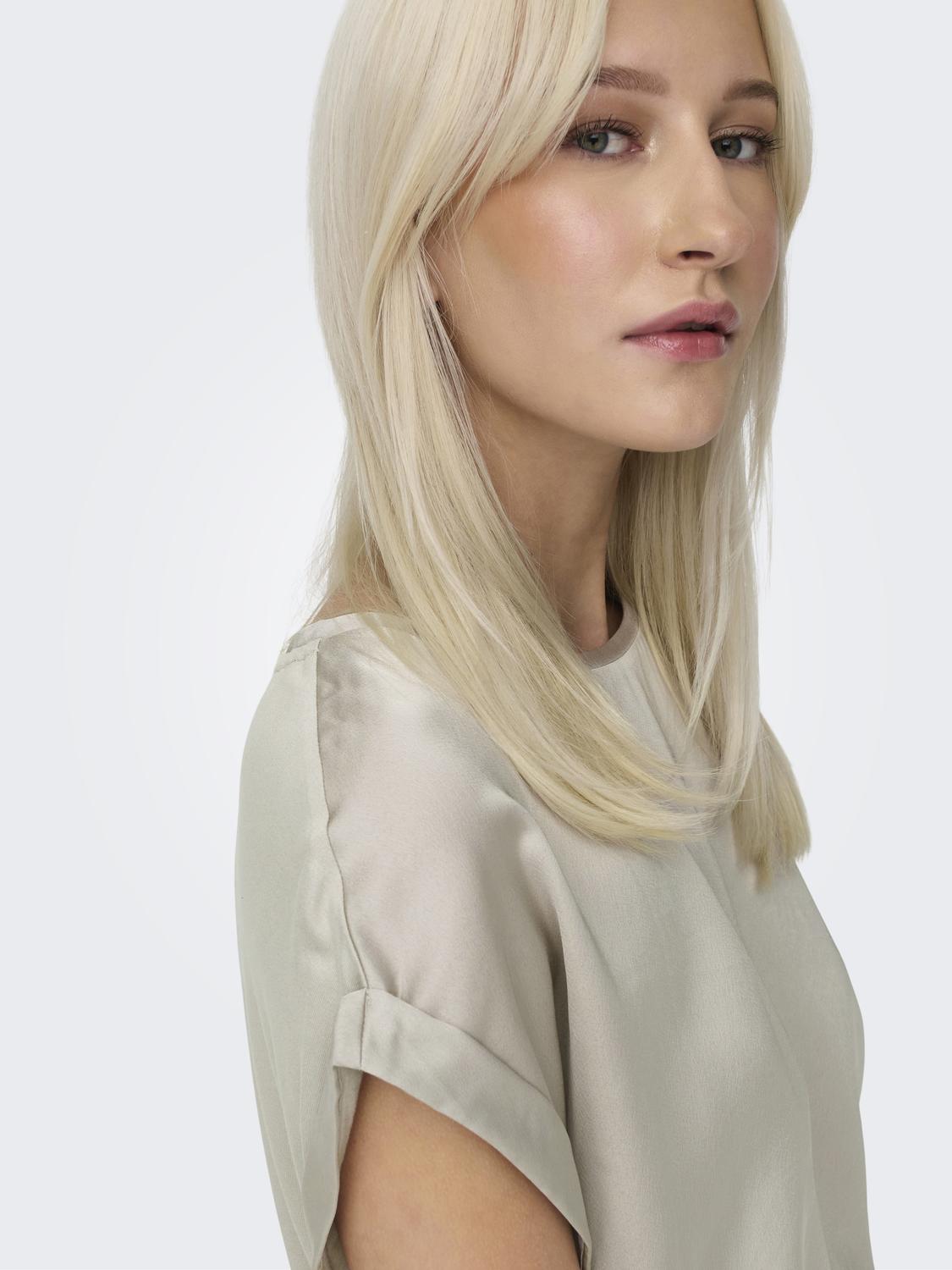 ONLY LIEKE S/S SATIN MIX TOP