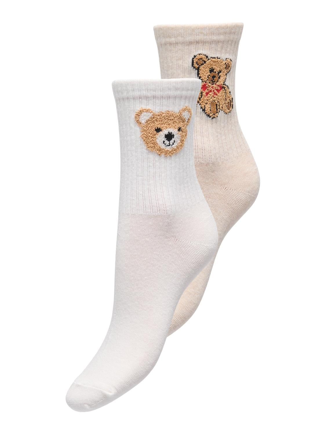 ONLY TEDDY CHENILLE 2-PACK SOCK