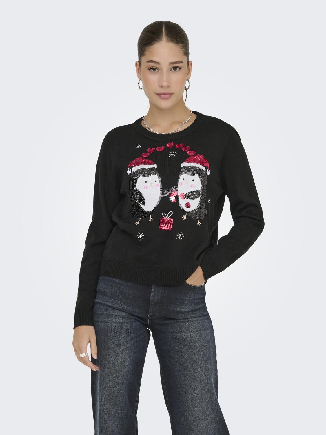 ONLY XMAS SHINE LS ONECK KNT