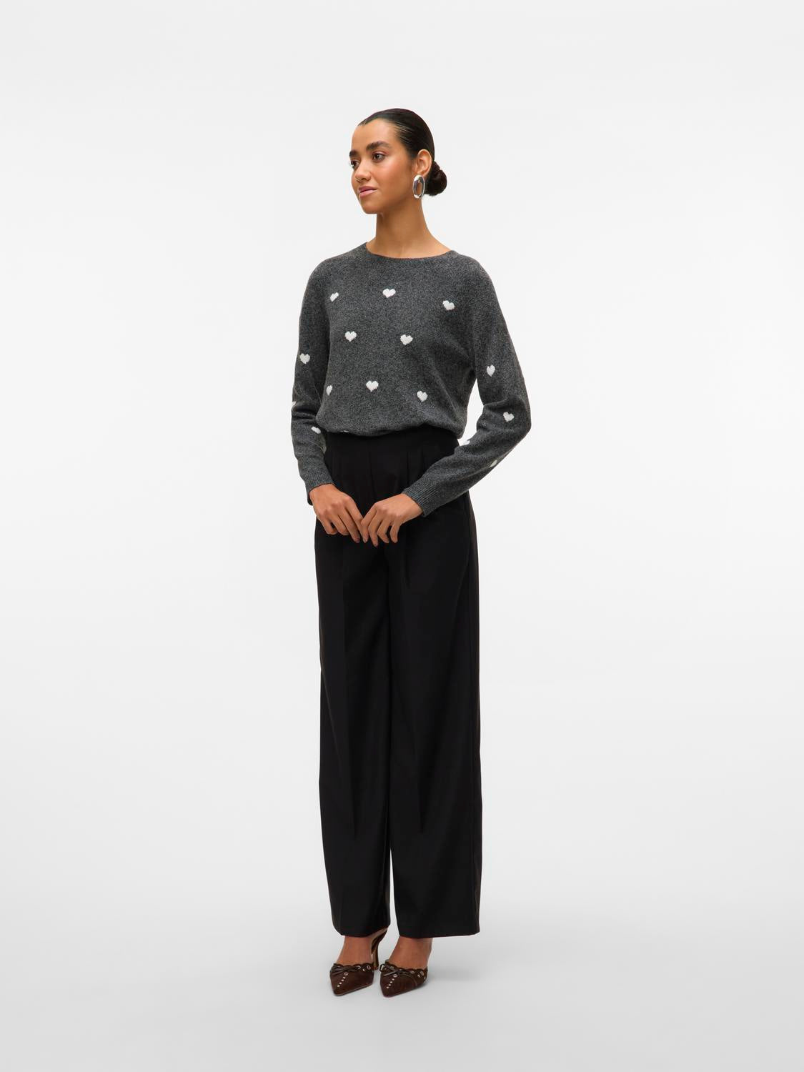VERO MODA, VMDOFFY INTARSIA LS O-NCK PULLOV GA NOOS