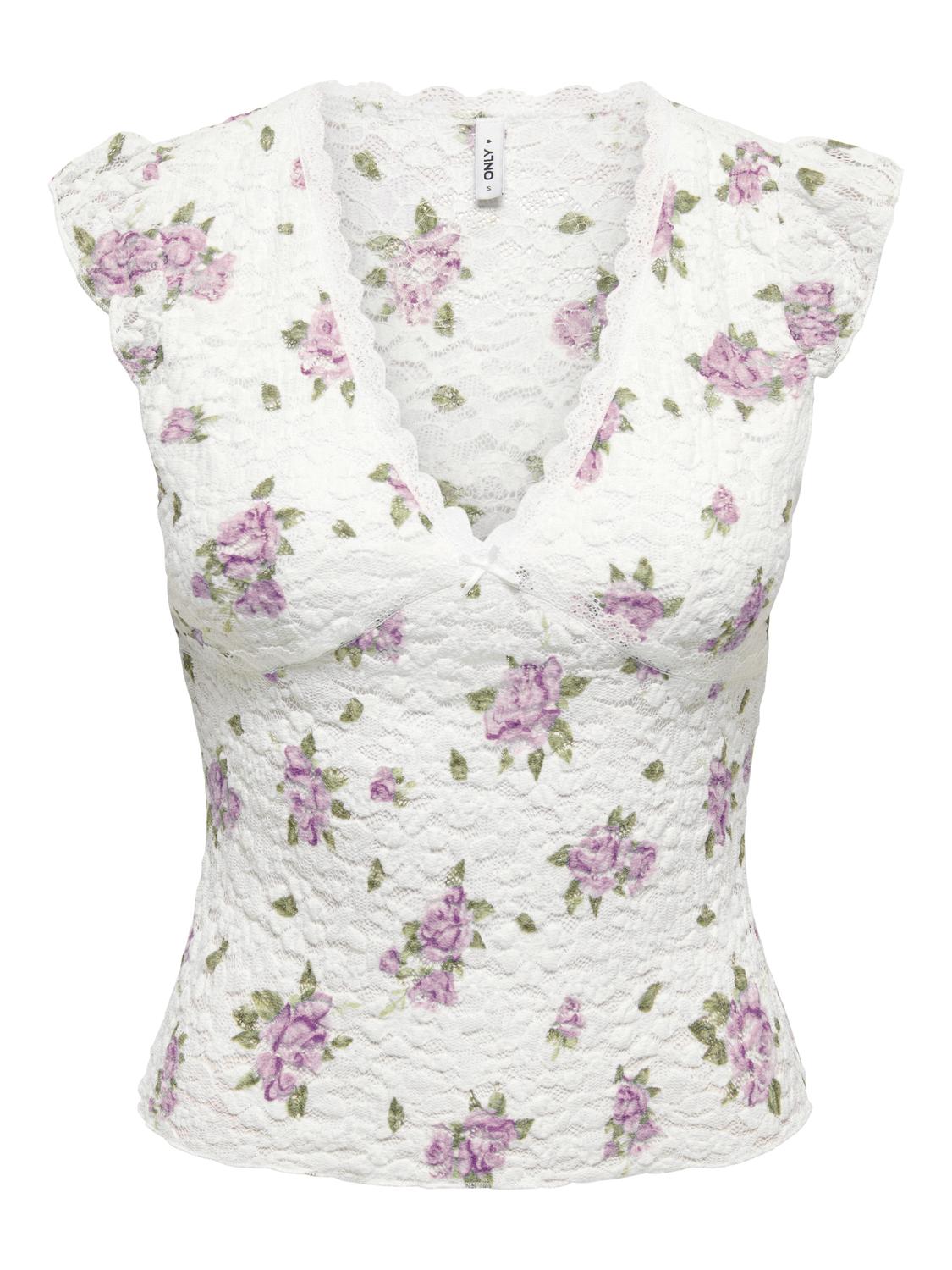 ONLY SAGA S/S LACE TOP