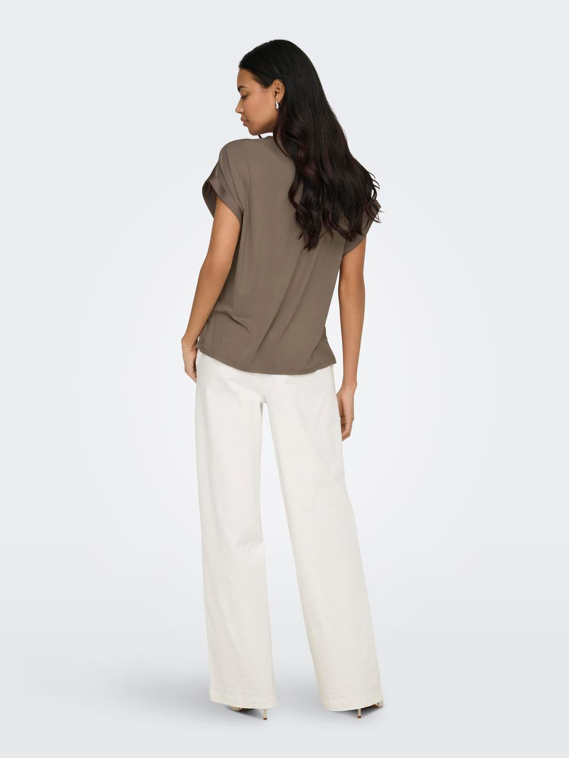 ONLY LIEKE S/S SATIN MIX TOP
