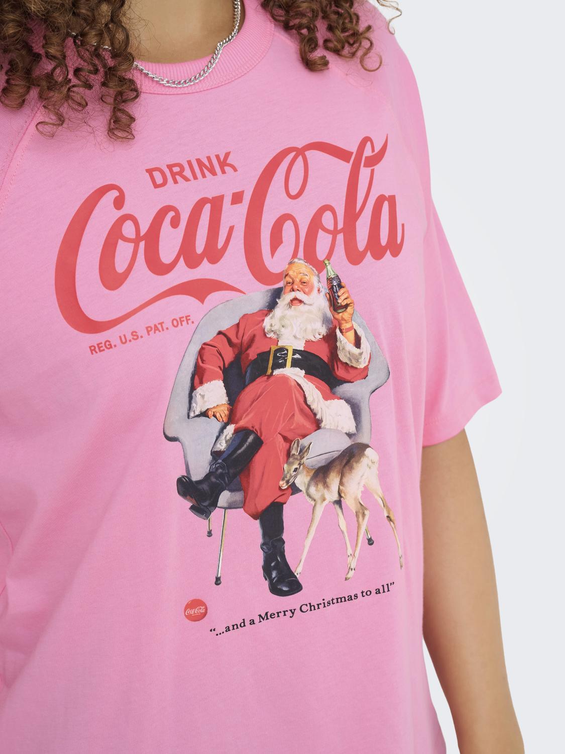 ONLY COCA COLA XMAS LIFE S/S TOP