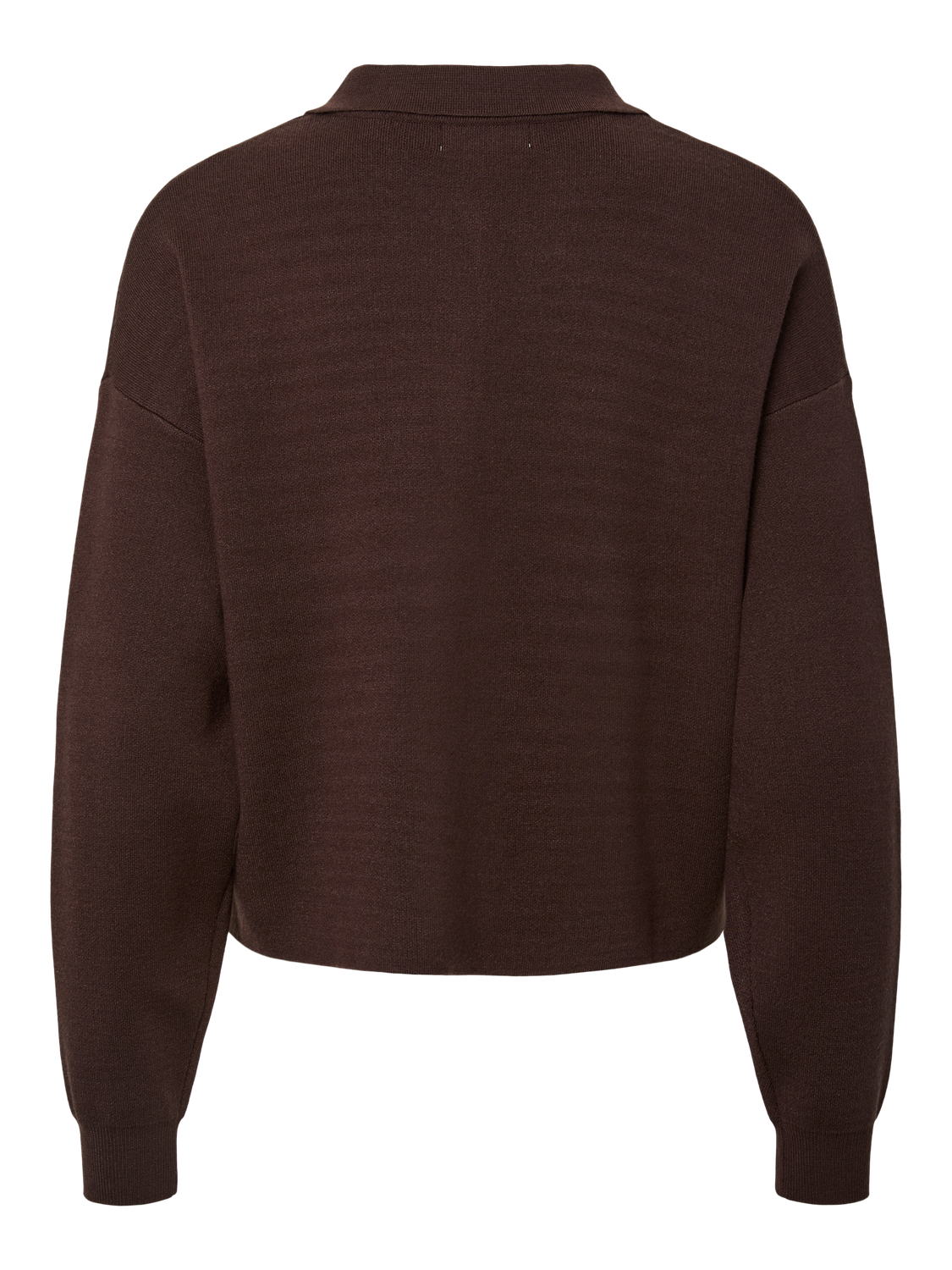 PIECES JASSY LS SHORT POLO KNIT