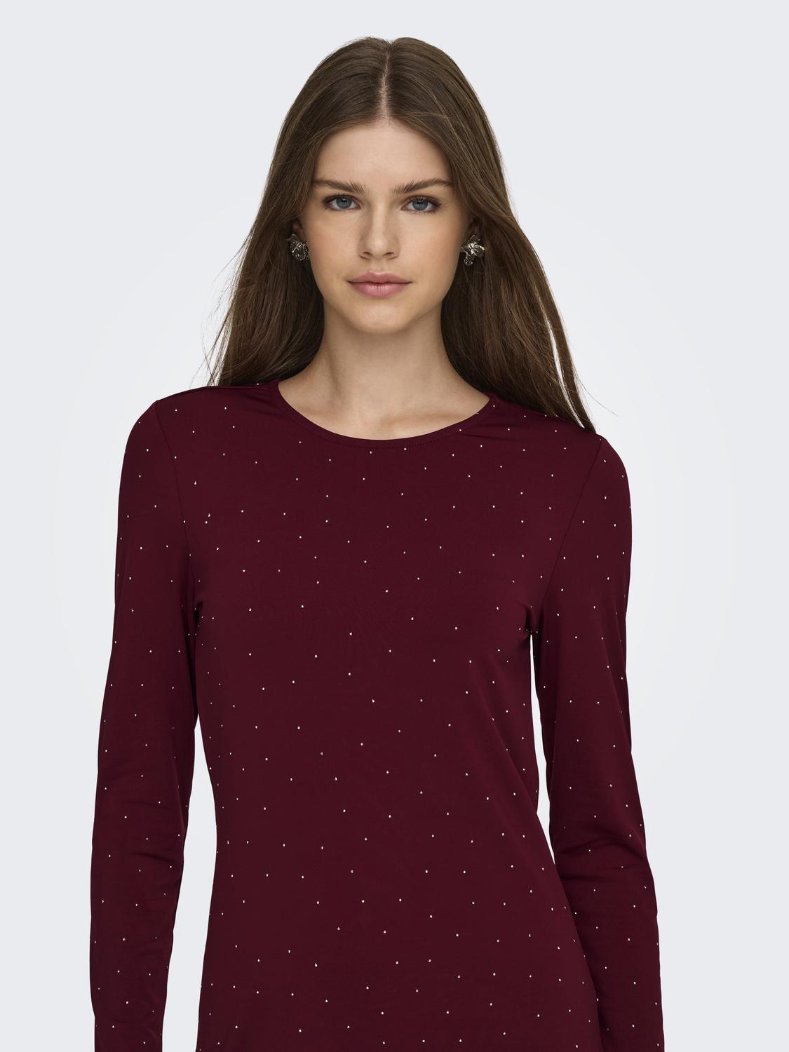 ONLY ZITA L/S O-NECK SHORT DRESS