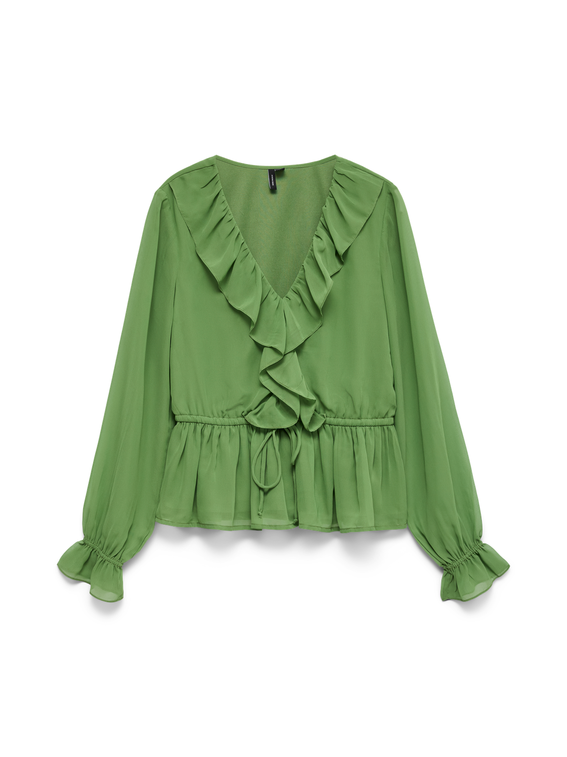 VERO MODA DORA LS FRILL TOP