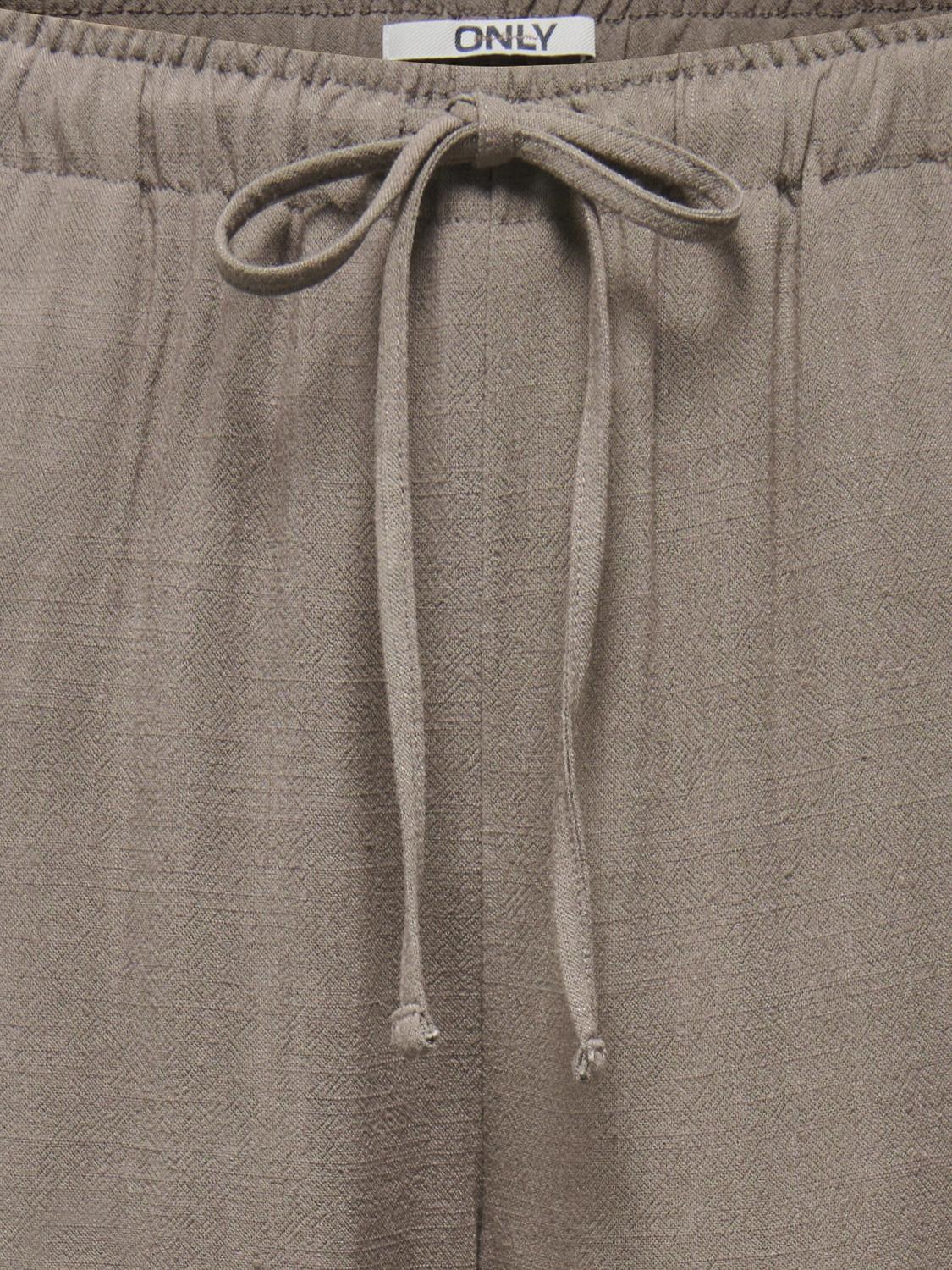 ONLY SIESTA MW PULL-UP LINEN BL PNT