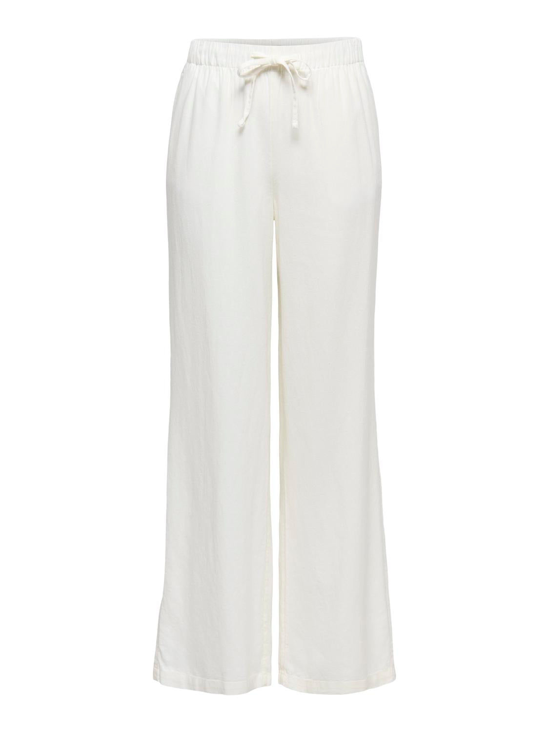 ONLY GOA MW LINEN BL PULL-UP PANT