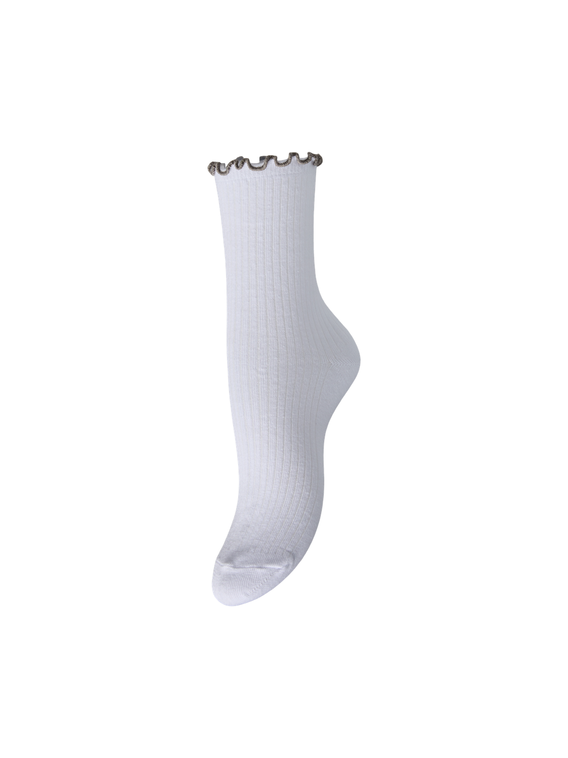 PIECES AFIA CONTRAST FRILL SOCKS