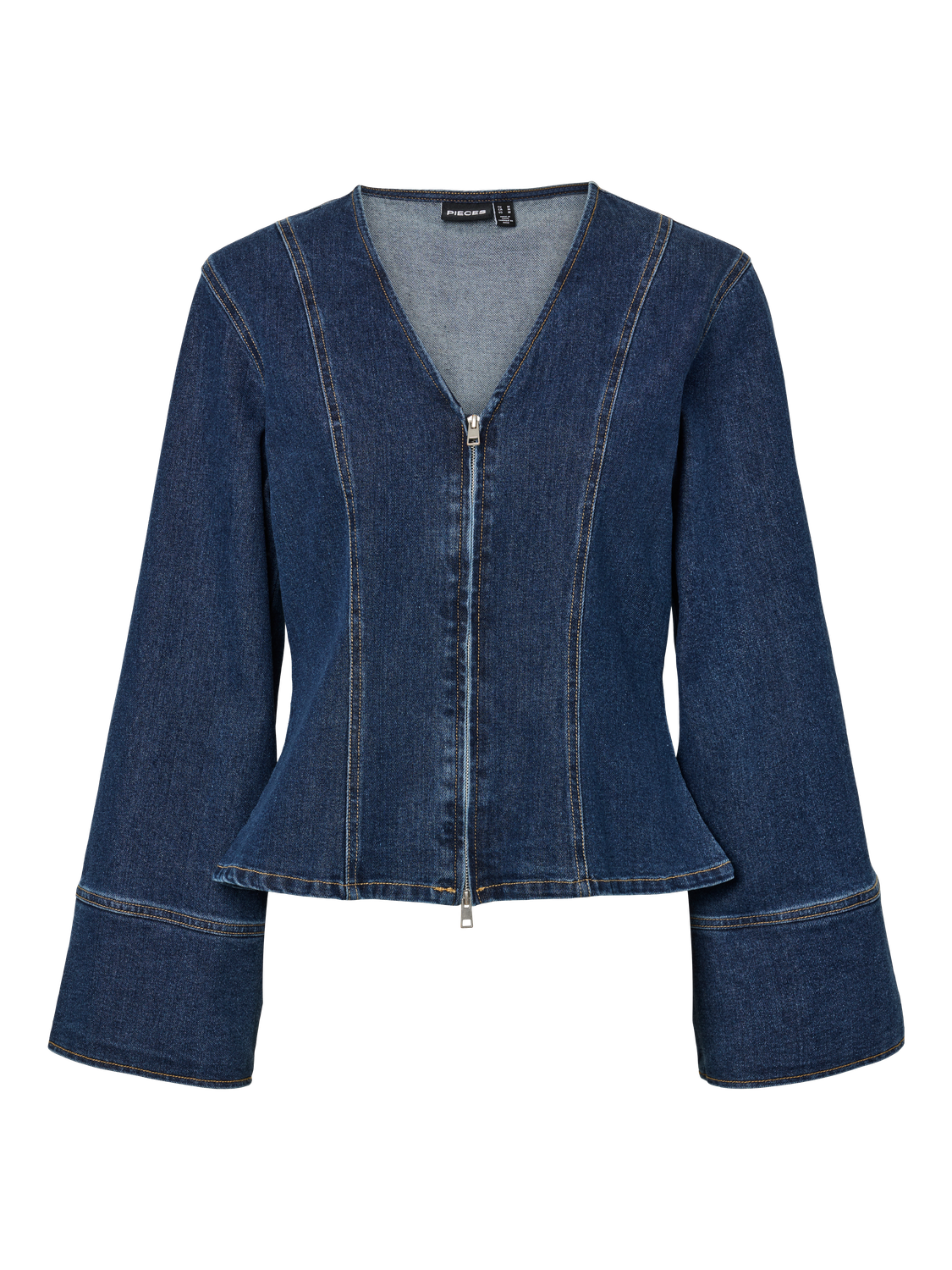 PIECES FLORA LS DENIM SHIRT