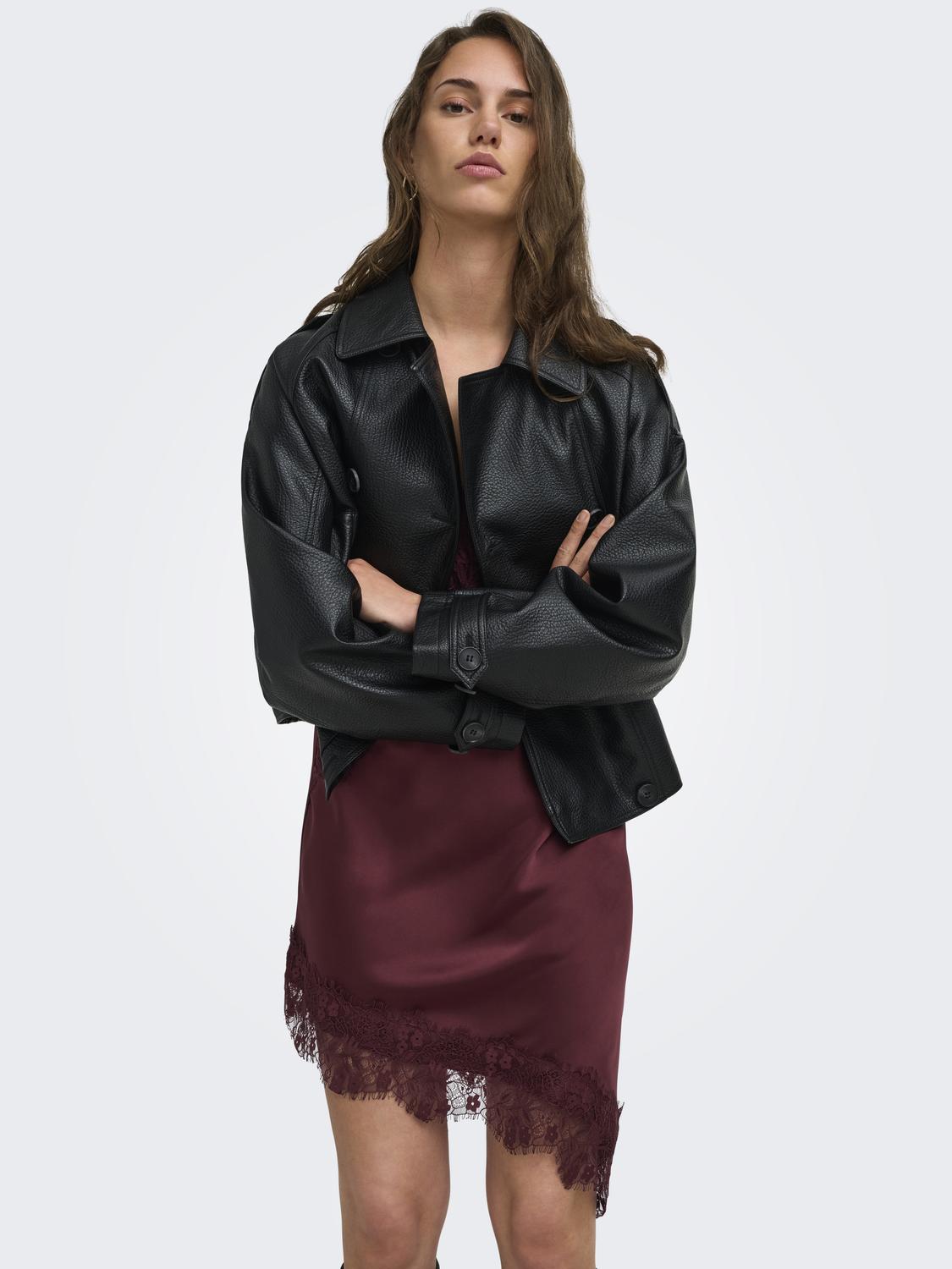 ONLY INDONA STRAP SATIN LACE DRESS WVN
