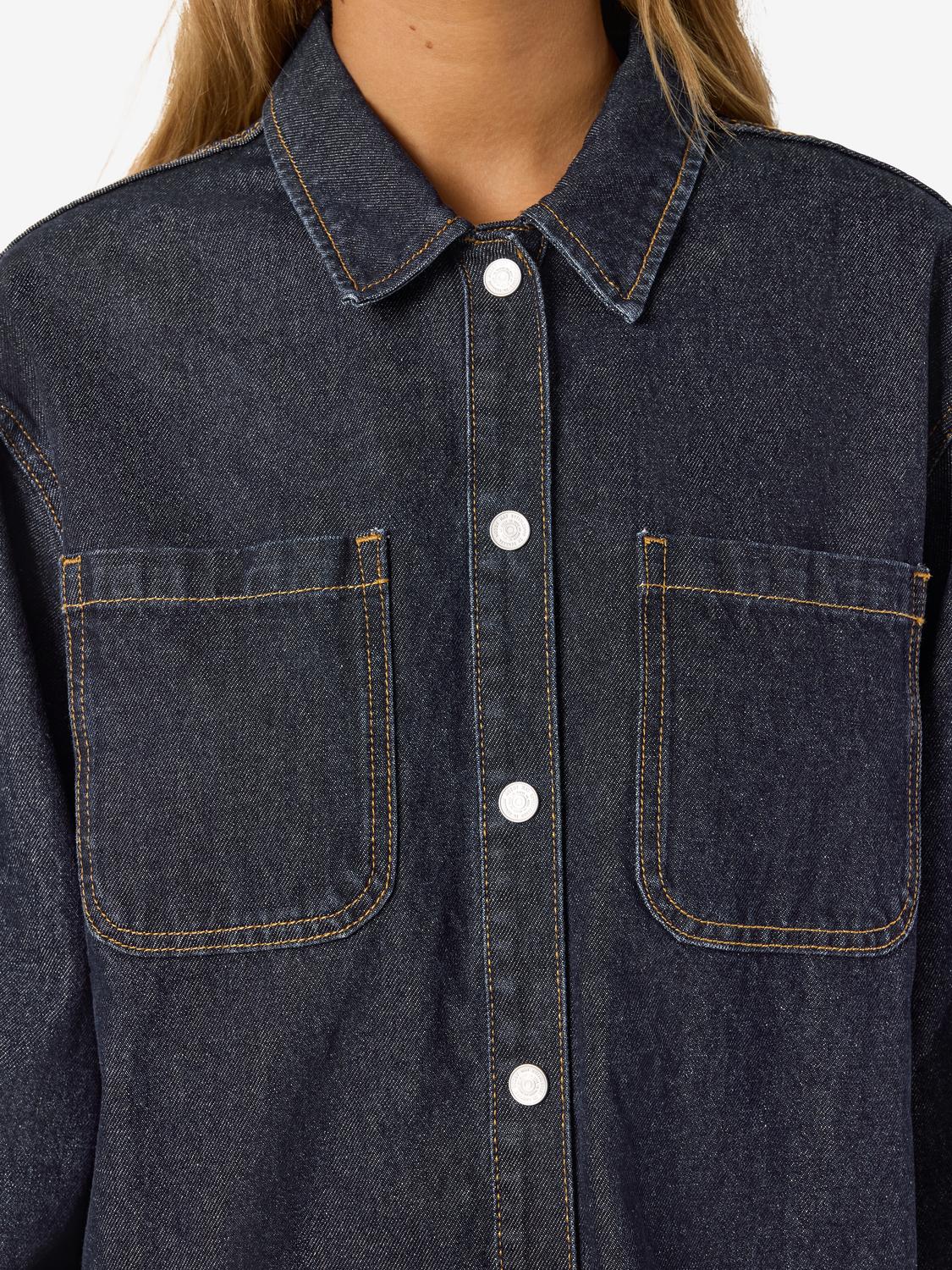 NOISY MAY ALVA L/S DENIM SHACKET AZ386DB NOOS