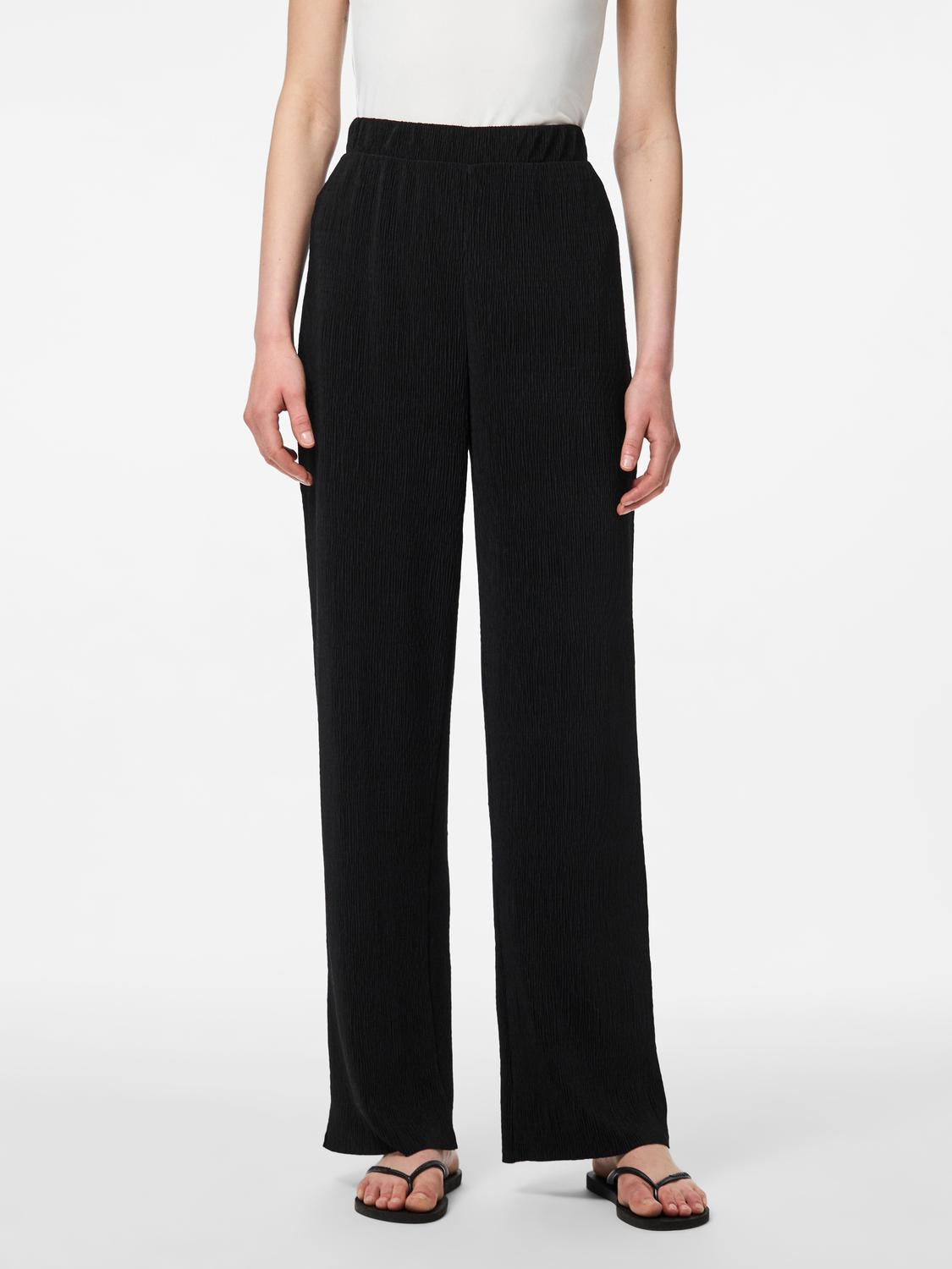PIECES FLORA HW WIDE PANTS