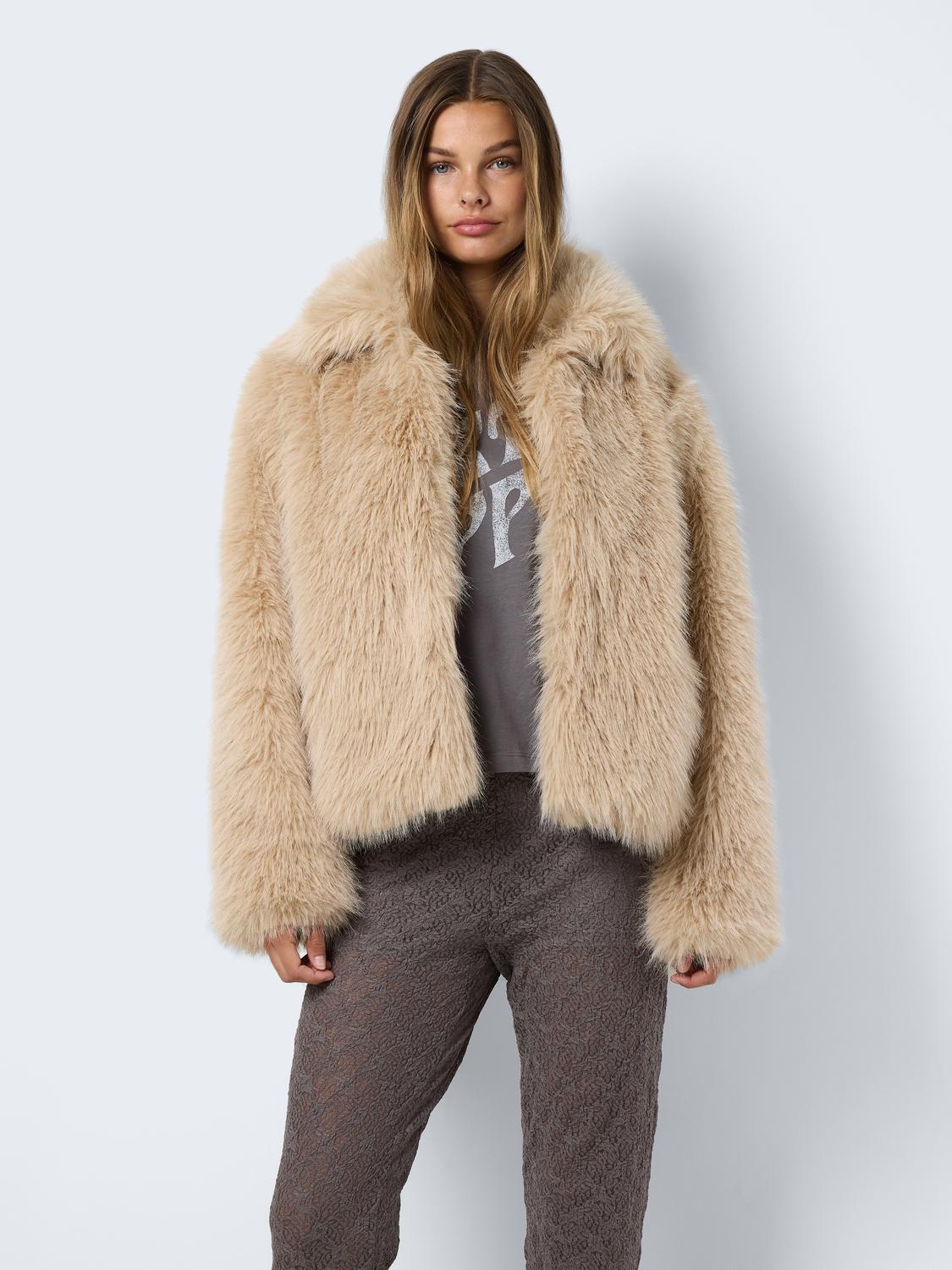 NOISY MAY EVIE L/S FUR JACKET