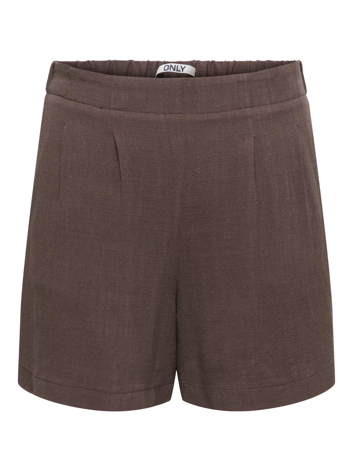 ONLY SIESTA HW SIMPLE LINEN BL SHORTS