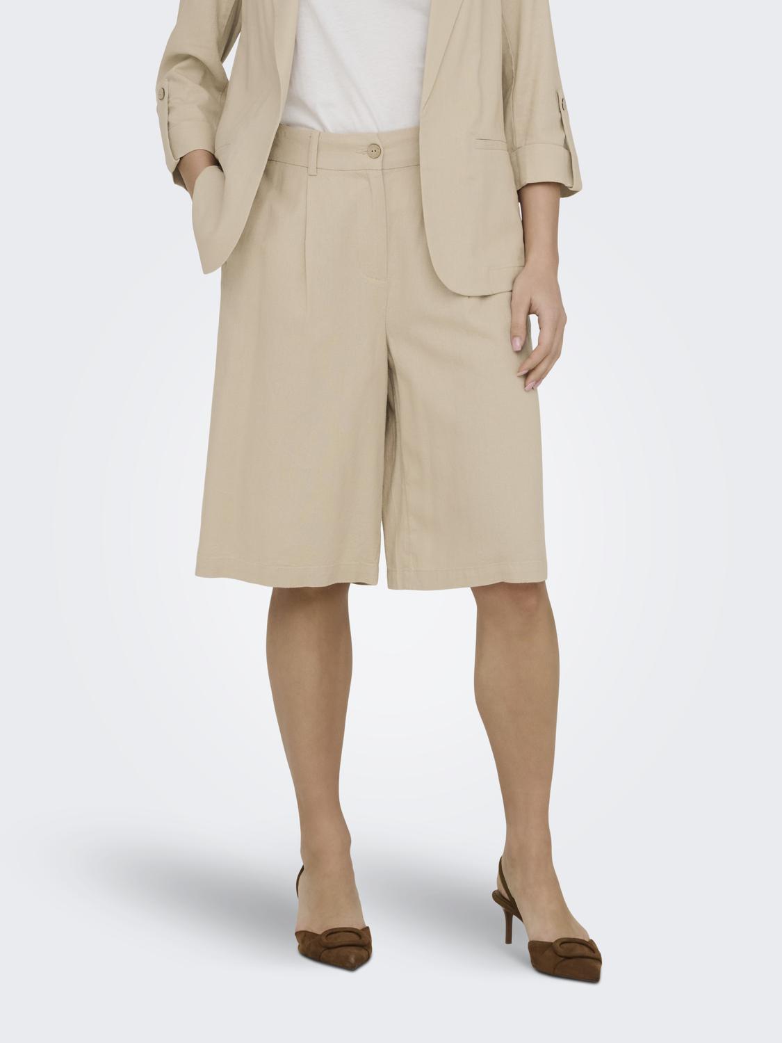 ONLY GOA HW LINEN BL LONG SHORTS CC TLR