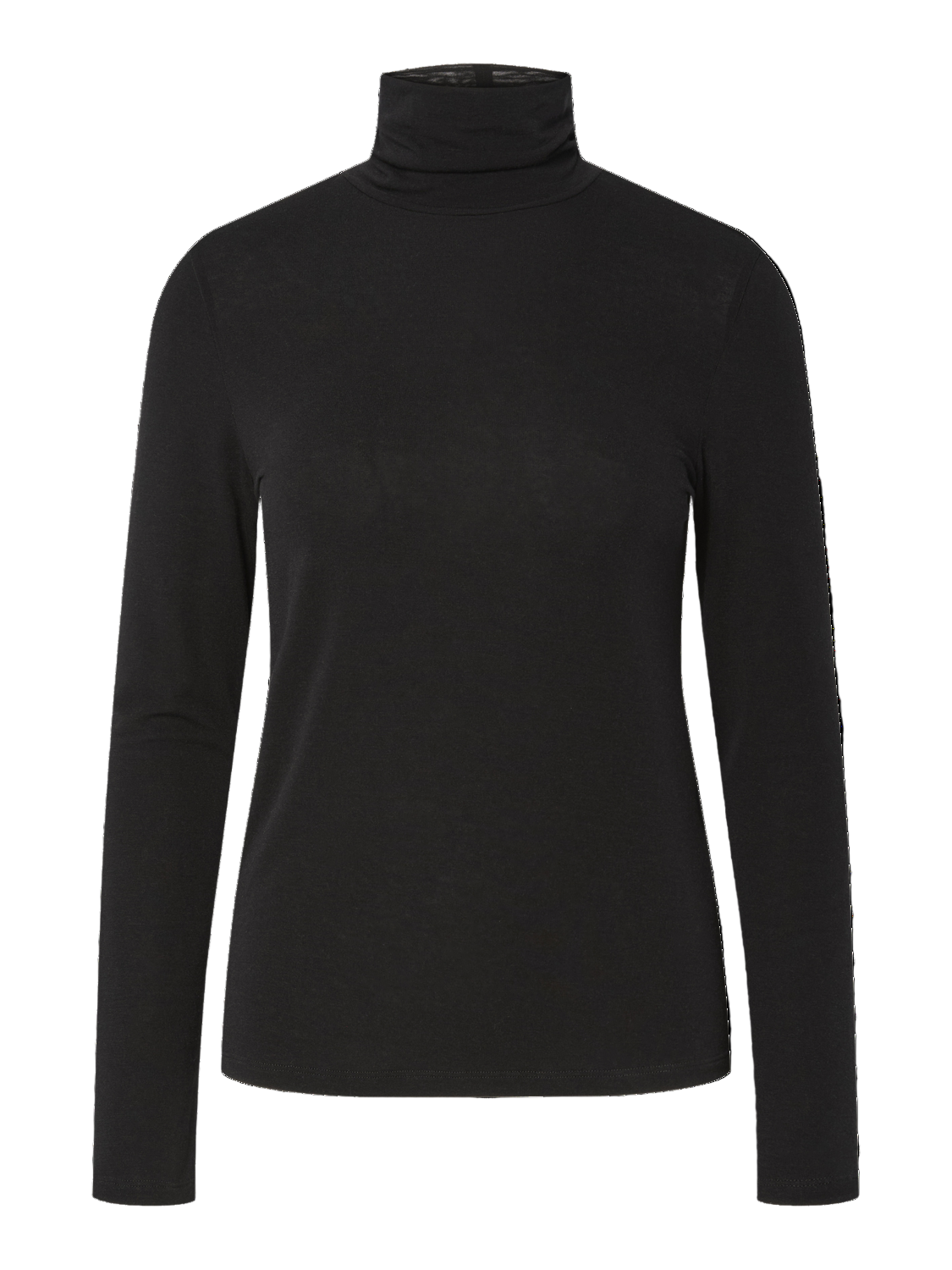 PIECES MARIA LS ROLLNECK TOP