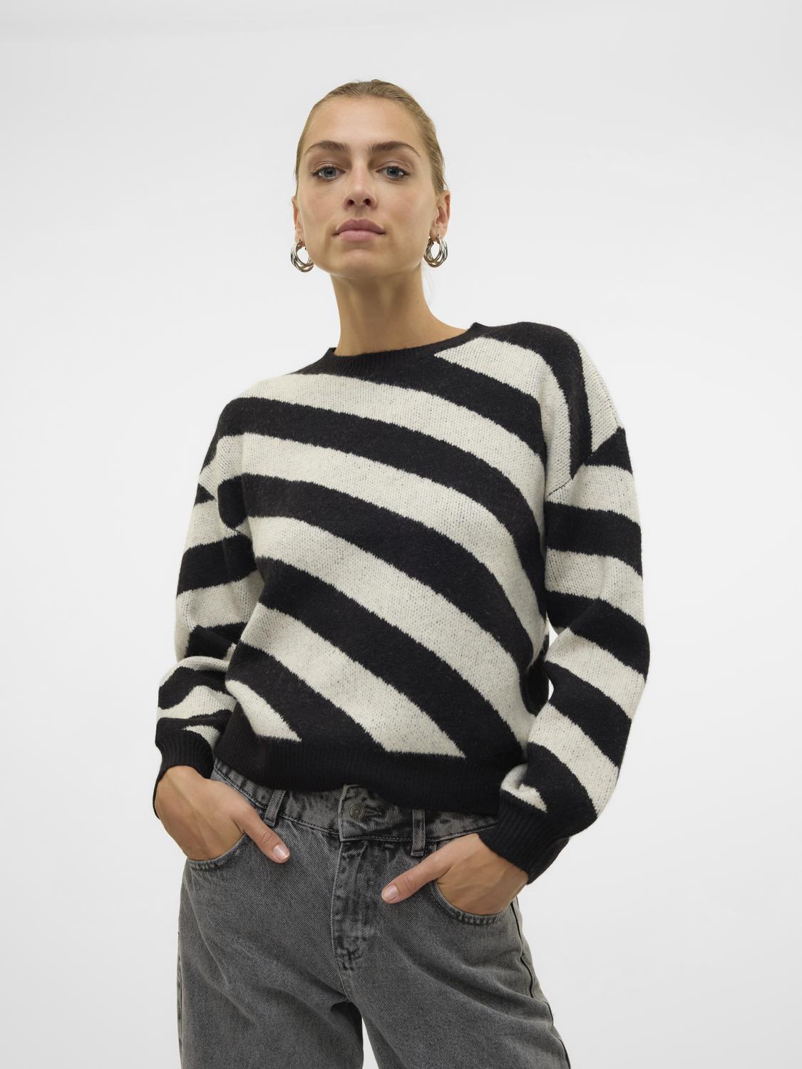 VERO MODA LARA LS O-NECK PULLOVER BOO REP