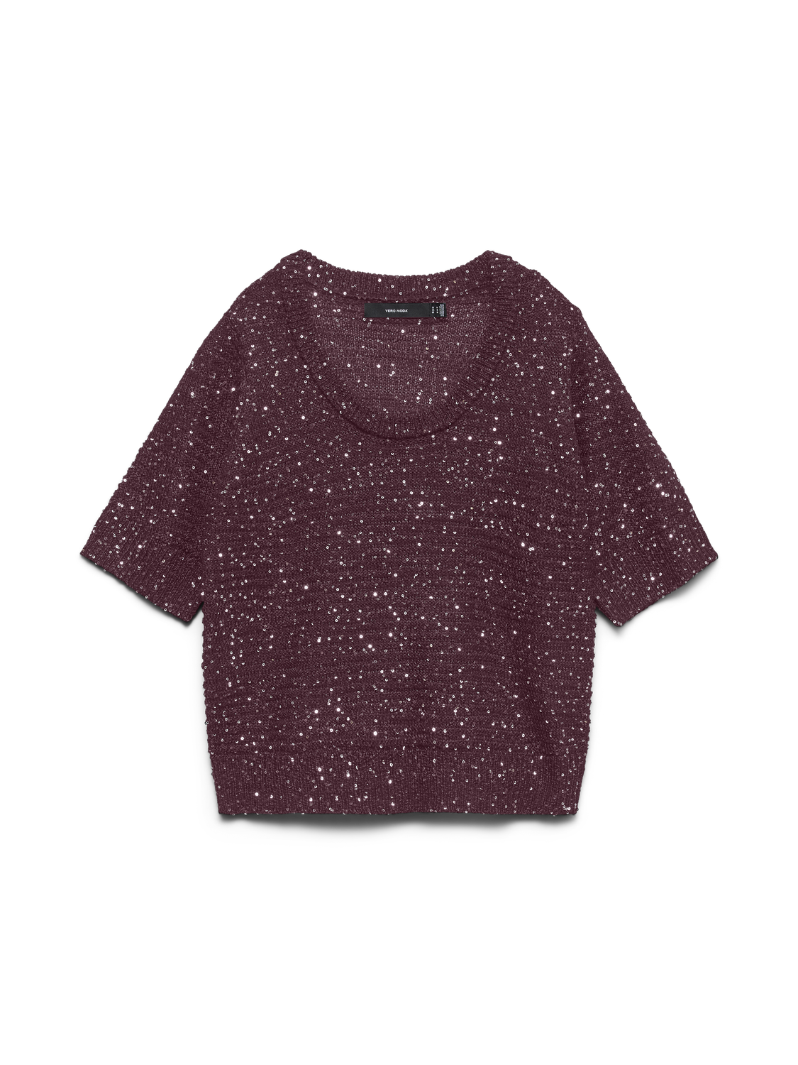 VERO MODA LEILANI STITCH 2/4 U-NECK PULLOVER