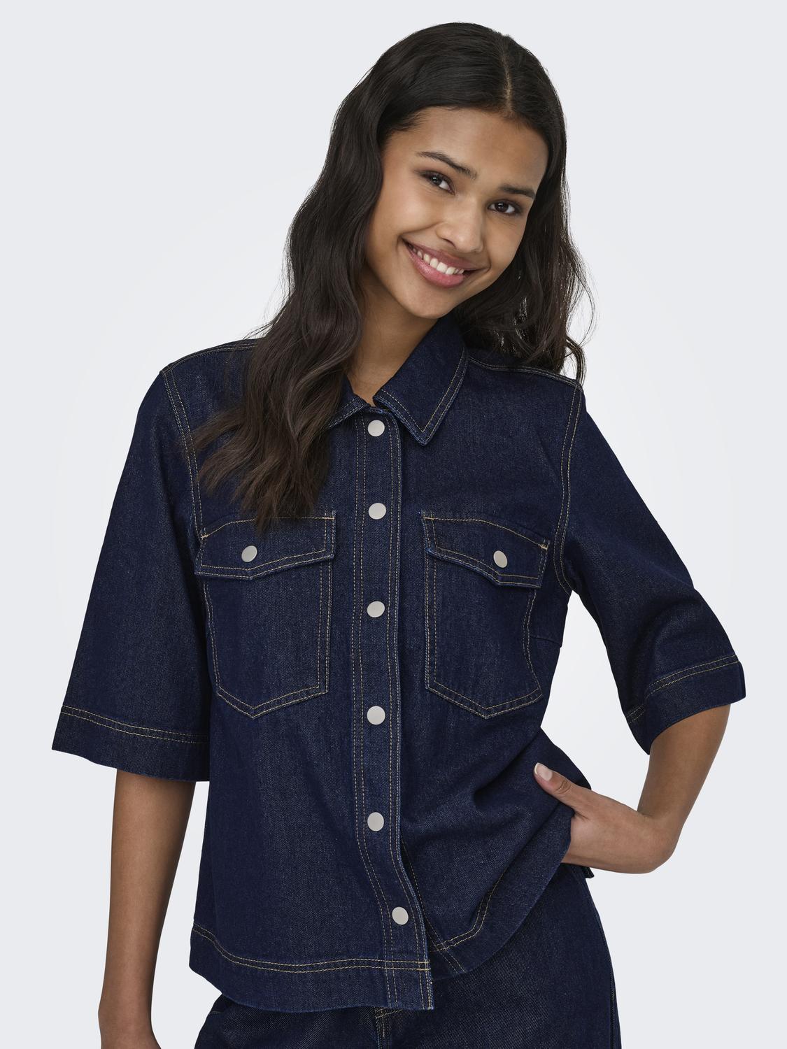 ONLY BELLE S/S SHIRT DNM