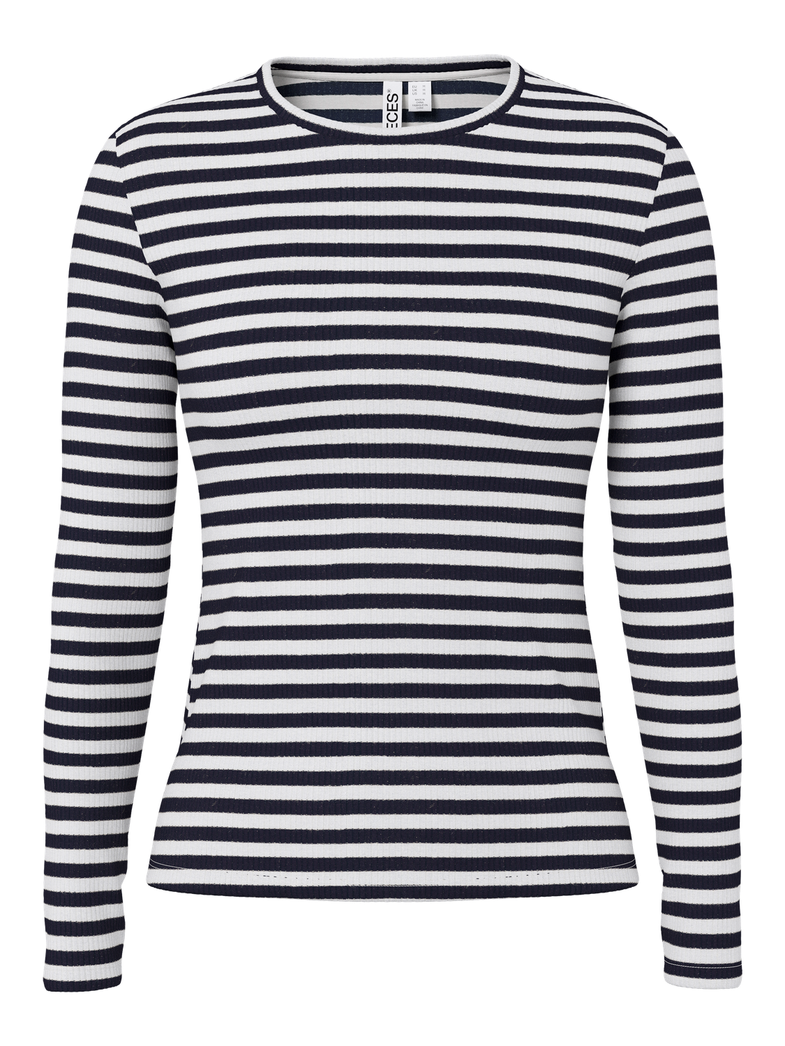 PIECES RUKA LS TOP - SKY CAPTAIN/WHITE