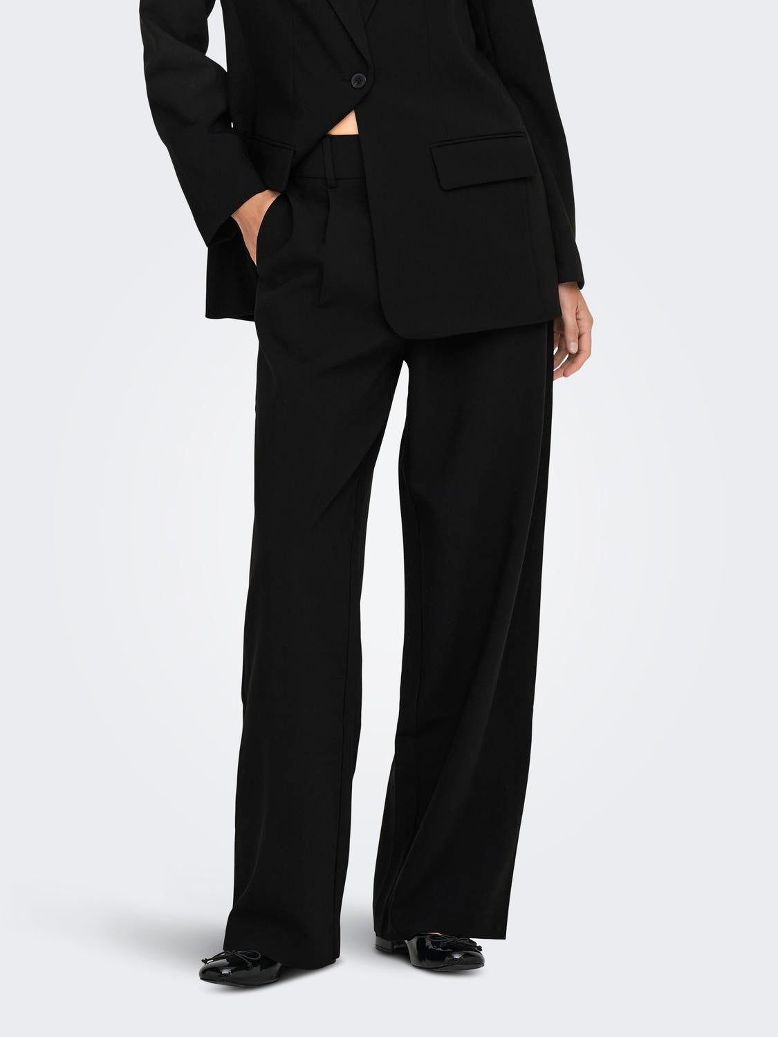 ONLY LINDA-RAVEN HW STR PANTS TLR
