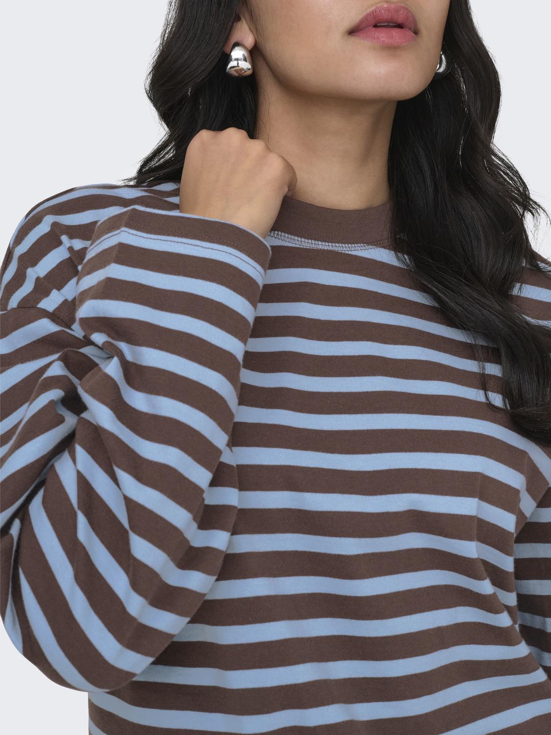 ONLY FREJA L/S STRIPE TOP CS JRS