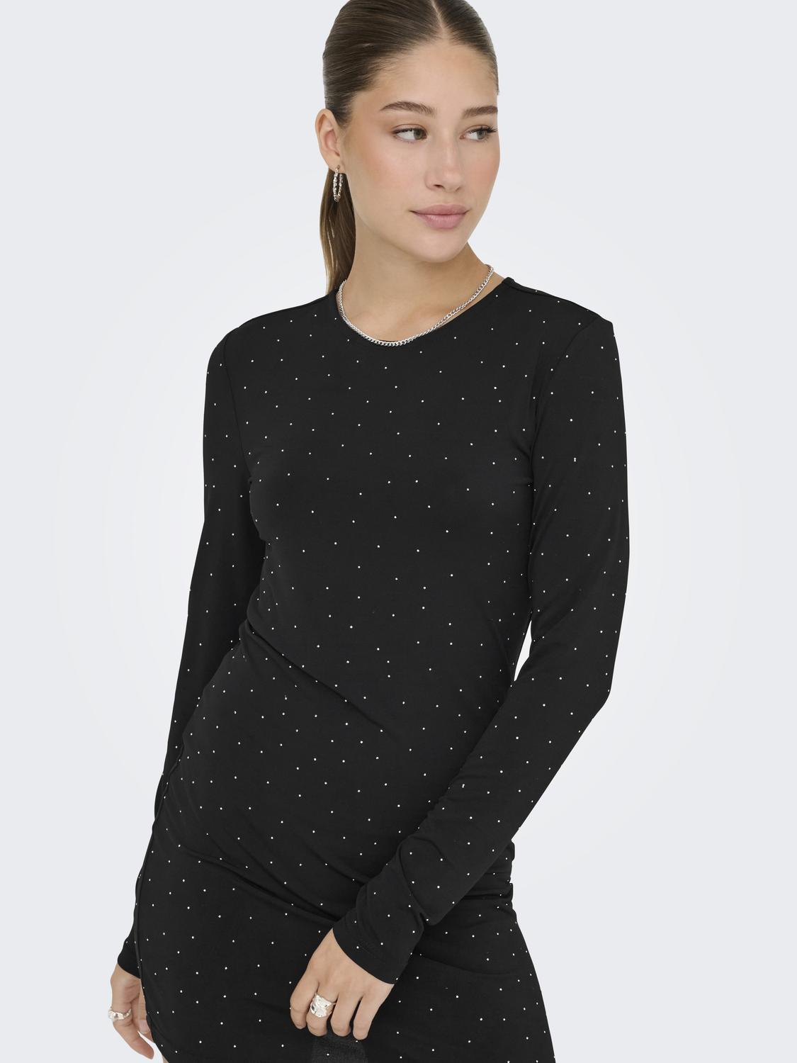 ONLY ZITA L/S O-NECK SHORT DRESS