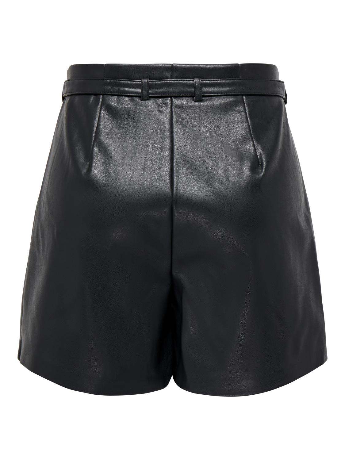 ONLY HEIDI FAUX LEATHER SHORTS