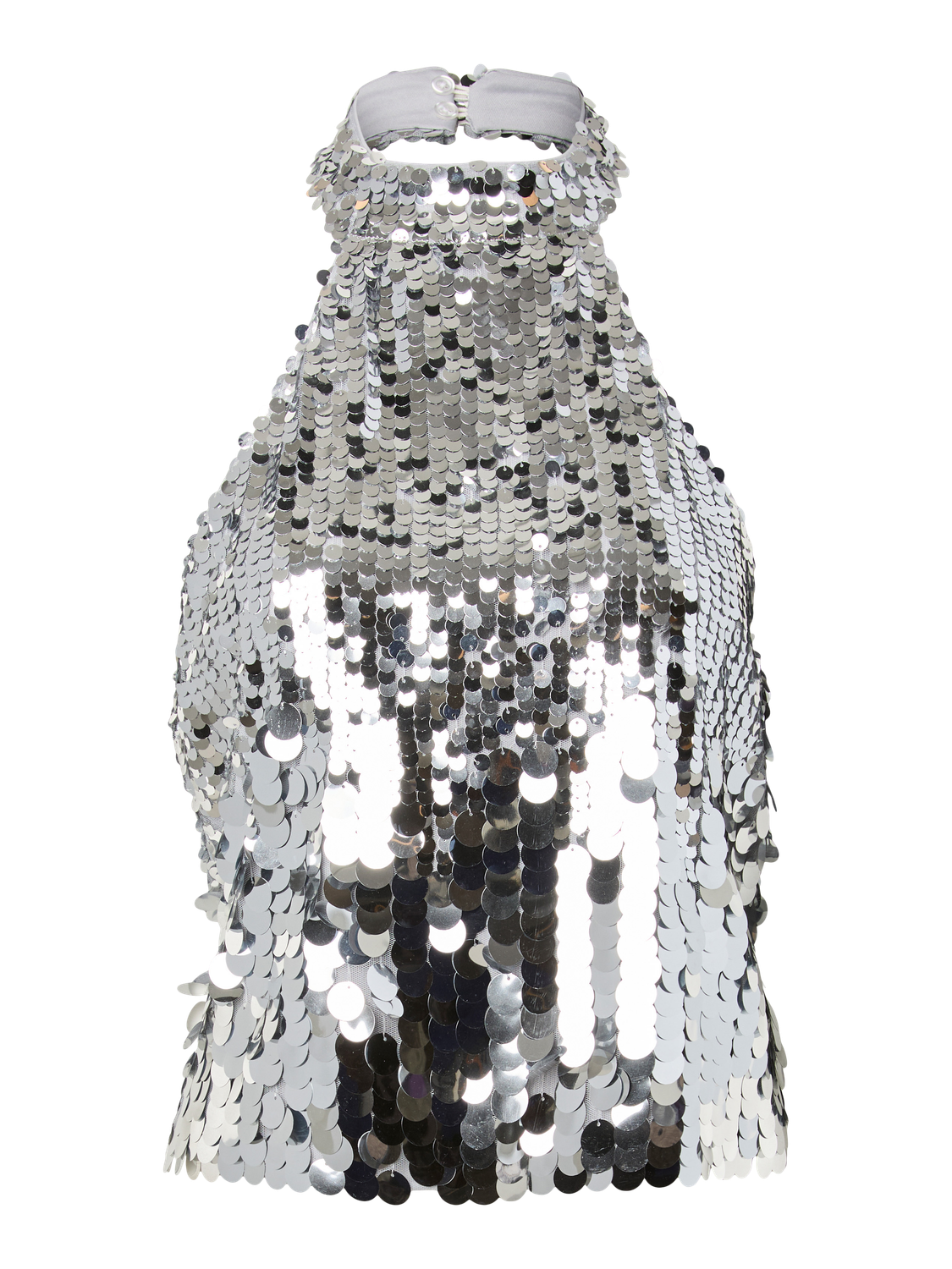 PIECES MALOU SEQUIN HALTERNECK TOP