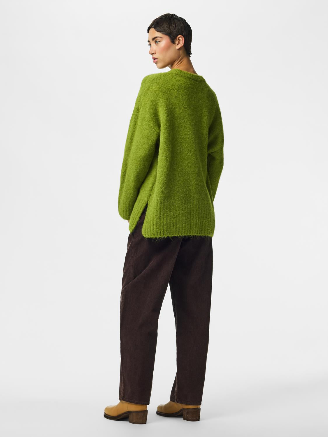 PIECES TINA LS O-NECK KNIT NOOS