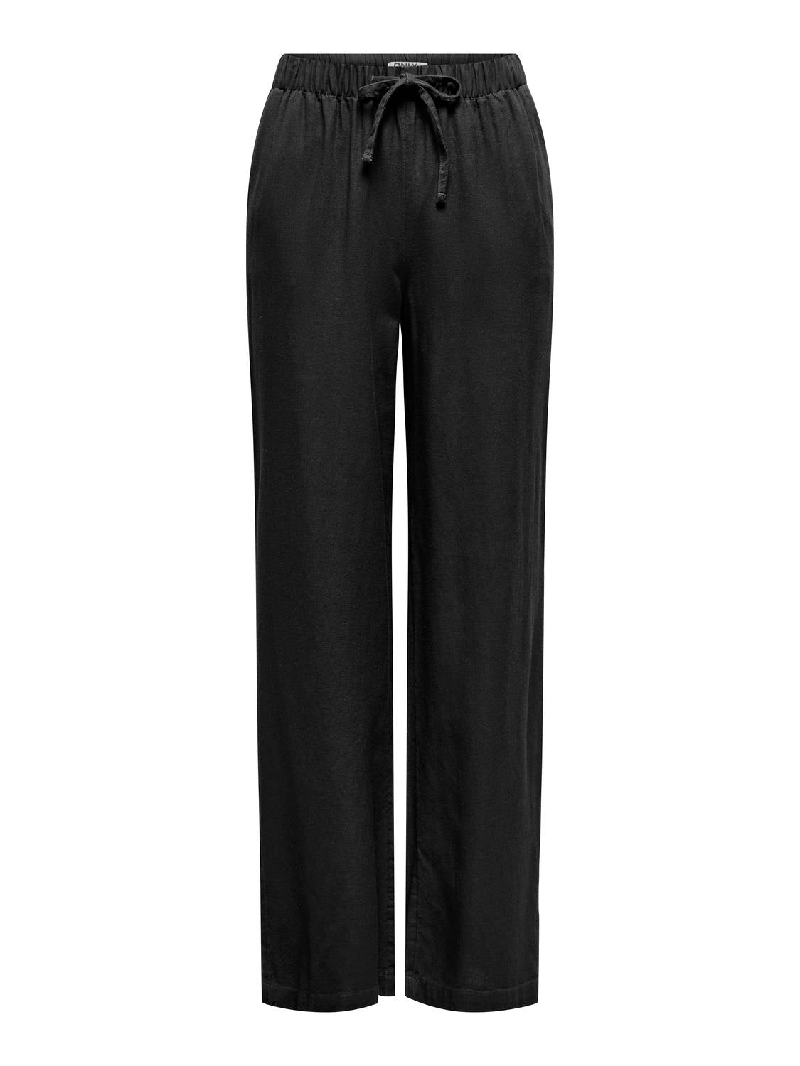 ONLY GOA MW LINEN BL PULL-UP PANT