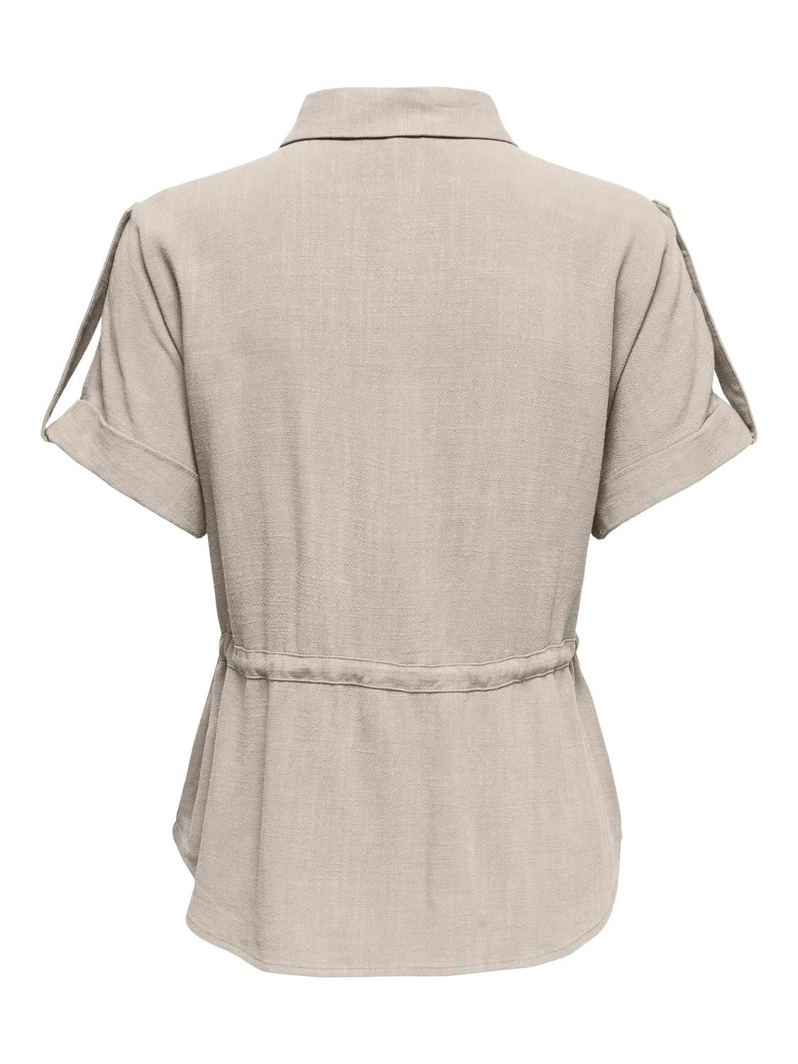 ONLY SIESTA S/S LINEN BL UTILITY SHIRT