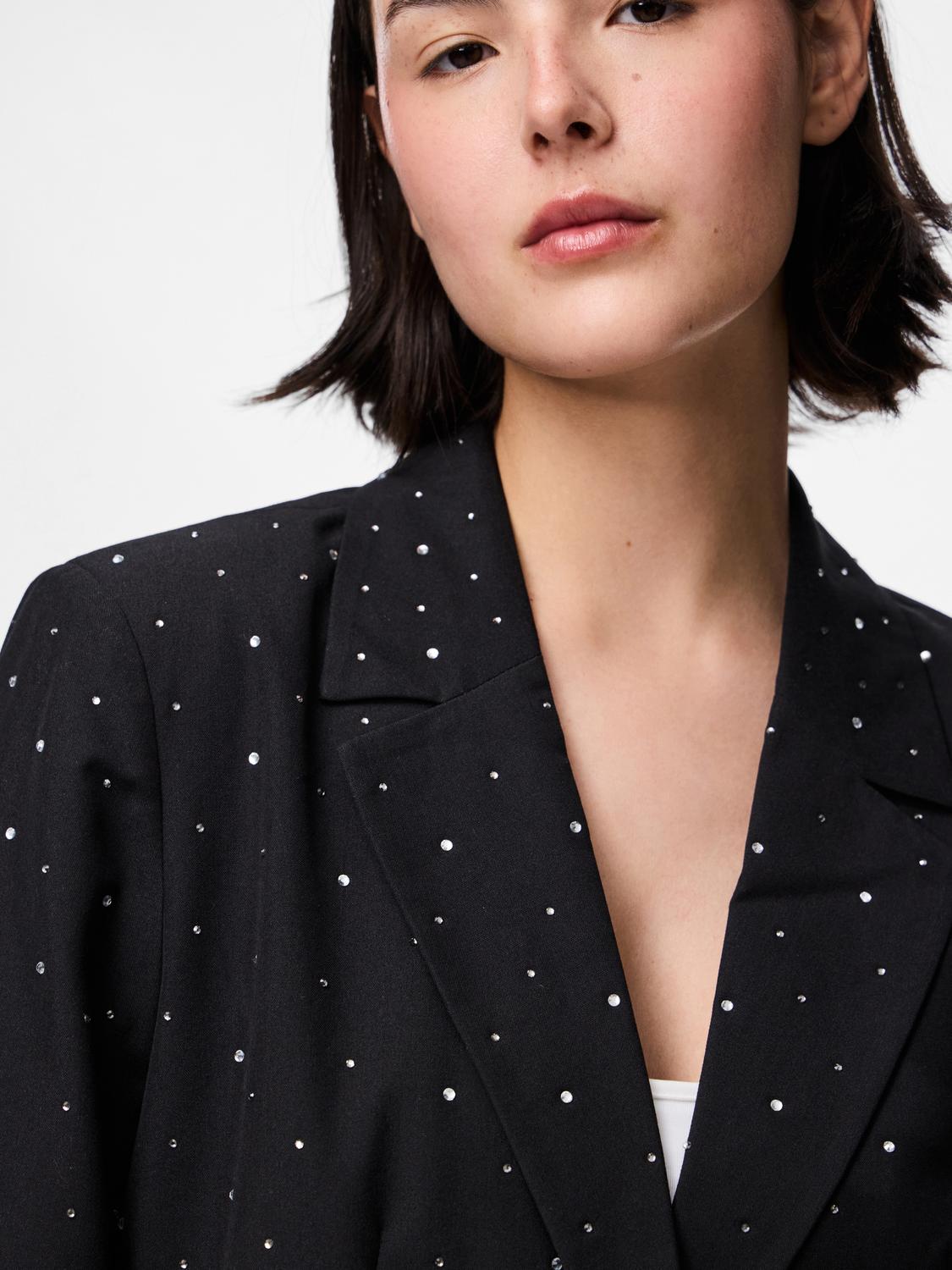 PIECES MICHELLE RHINESTONE BLAZER