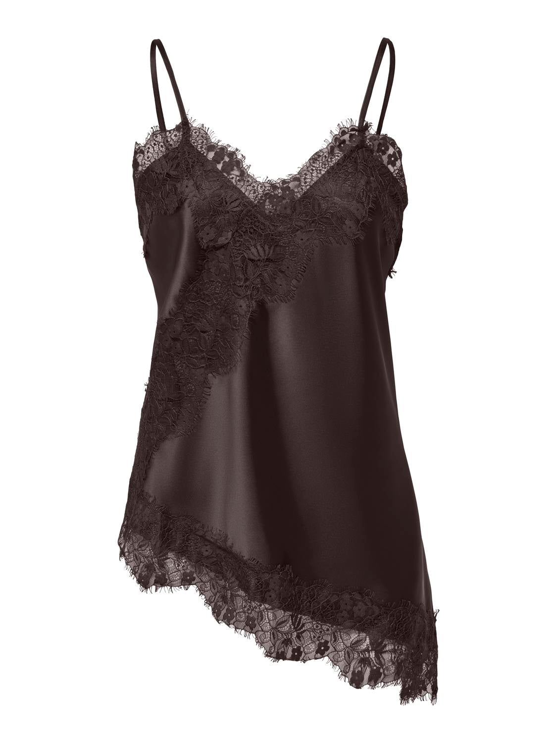 ONLY INDONA STRAP SATIN LACE TOP WVN