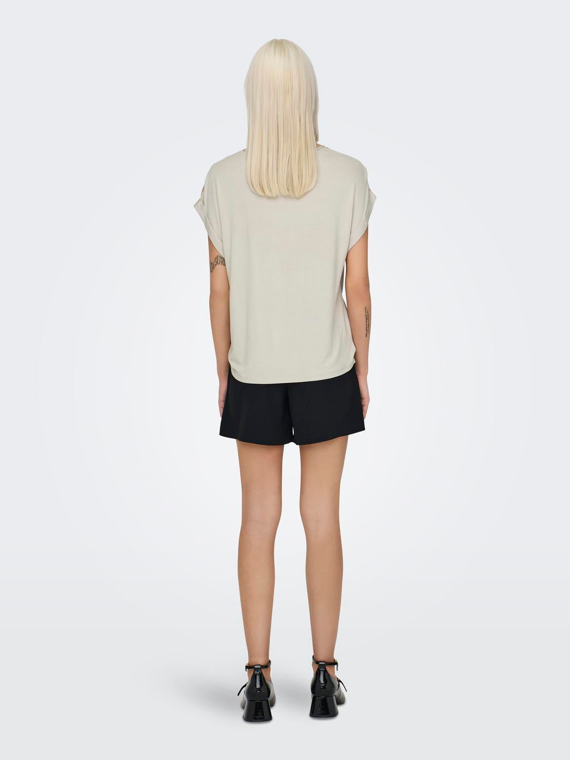 ONLY LIEKE S/S SATIN MIX TOP