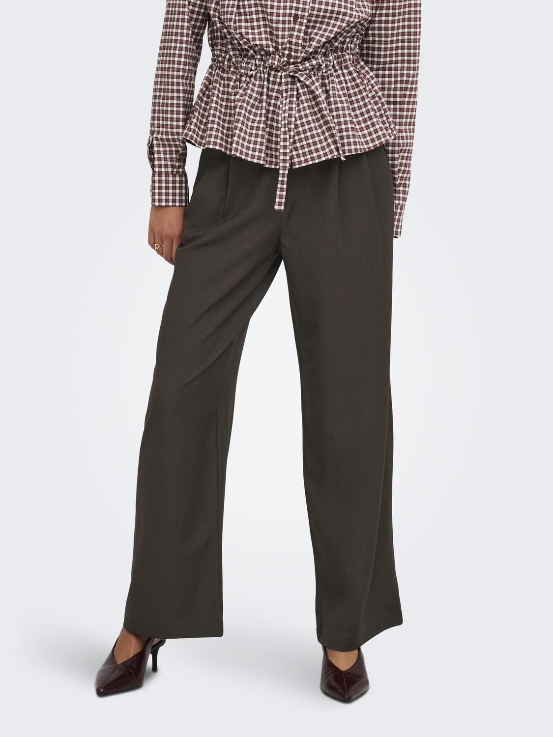 ONLY HATTIE HW PLEAT STR PANT