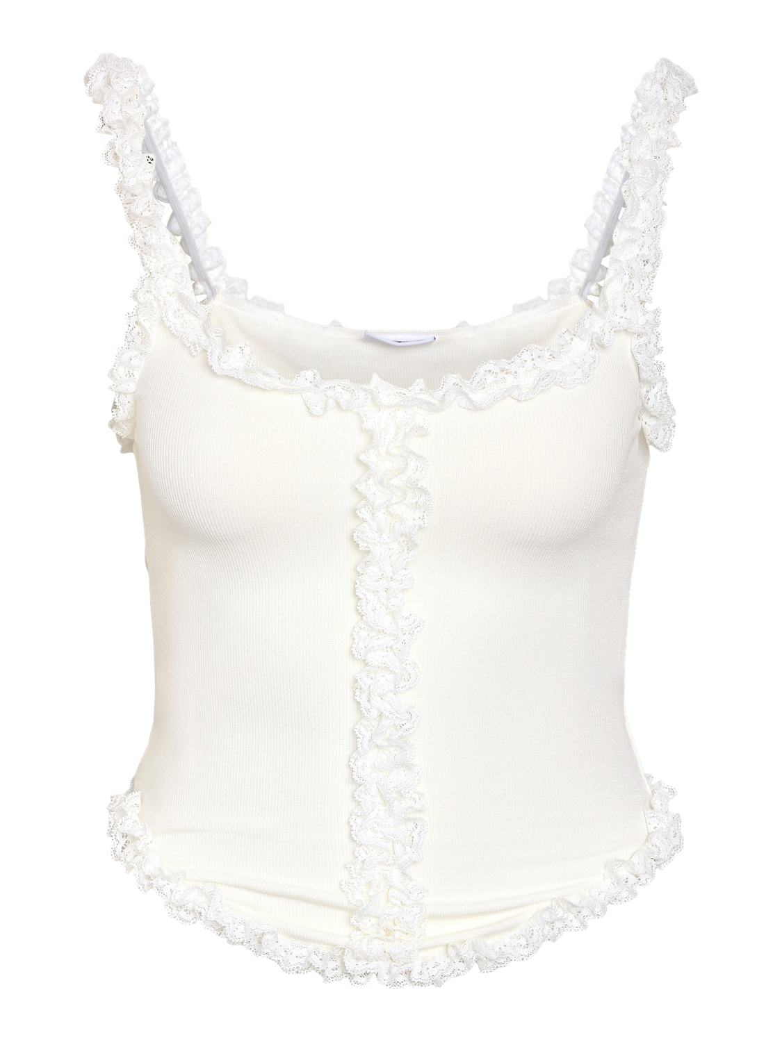 NOISY MAY SCALE RIB LACE DETAIL CORSET