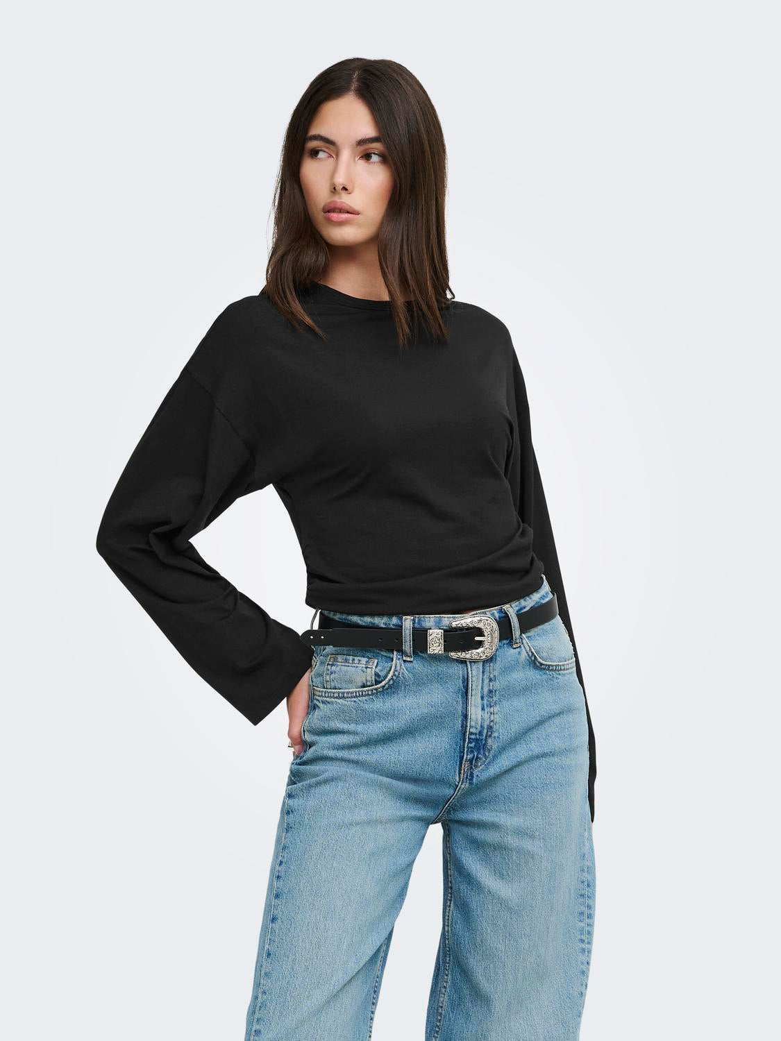 ONLY MIST LS O-NECK TOP JRS
