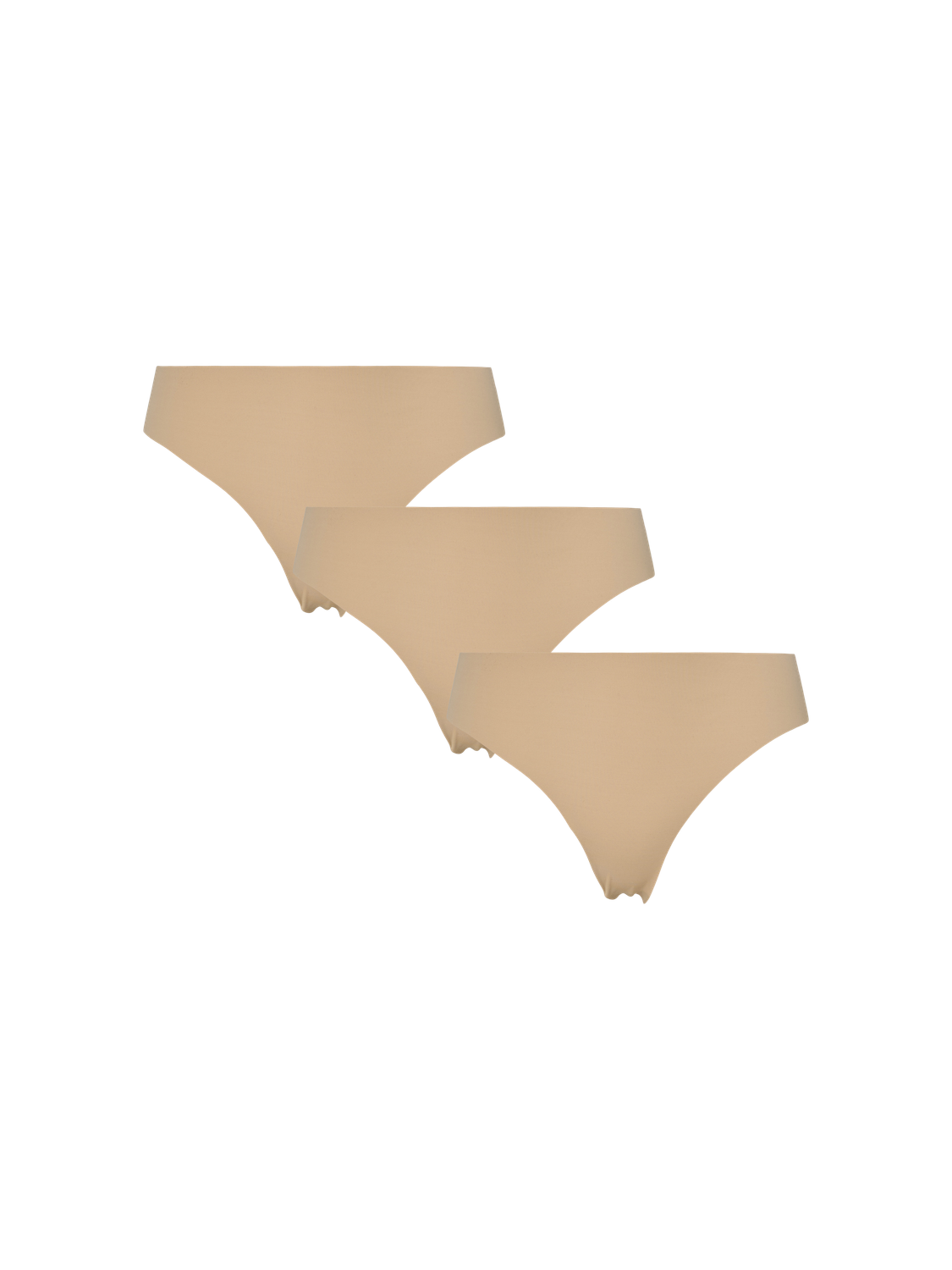 PIECES NAMEE THONG 3-PACK - TAN