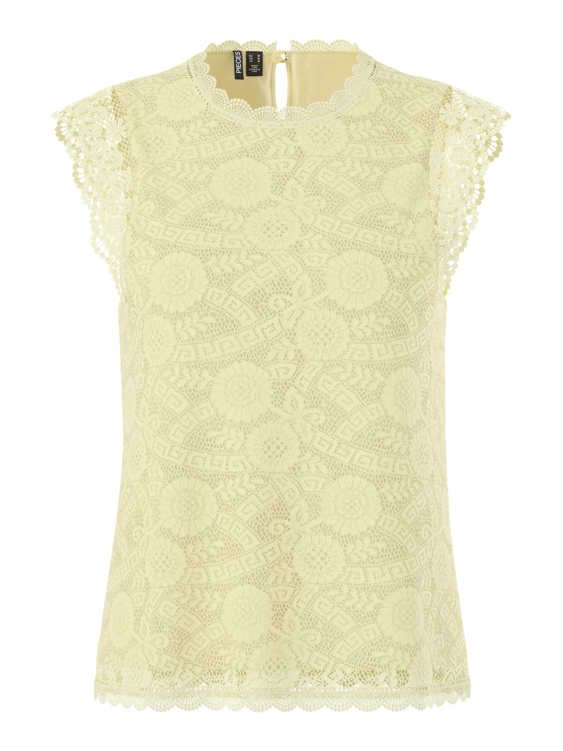 PIECES OLLINE SL LACE TOP