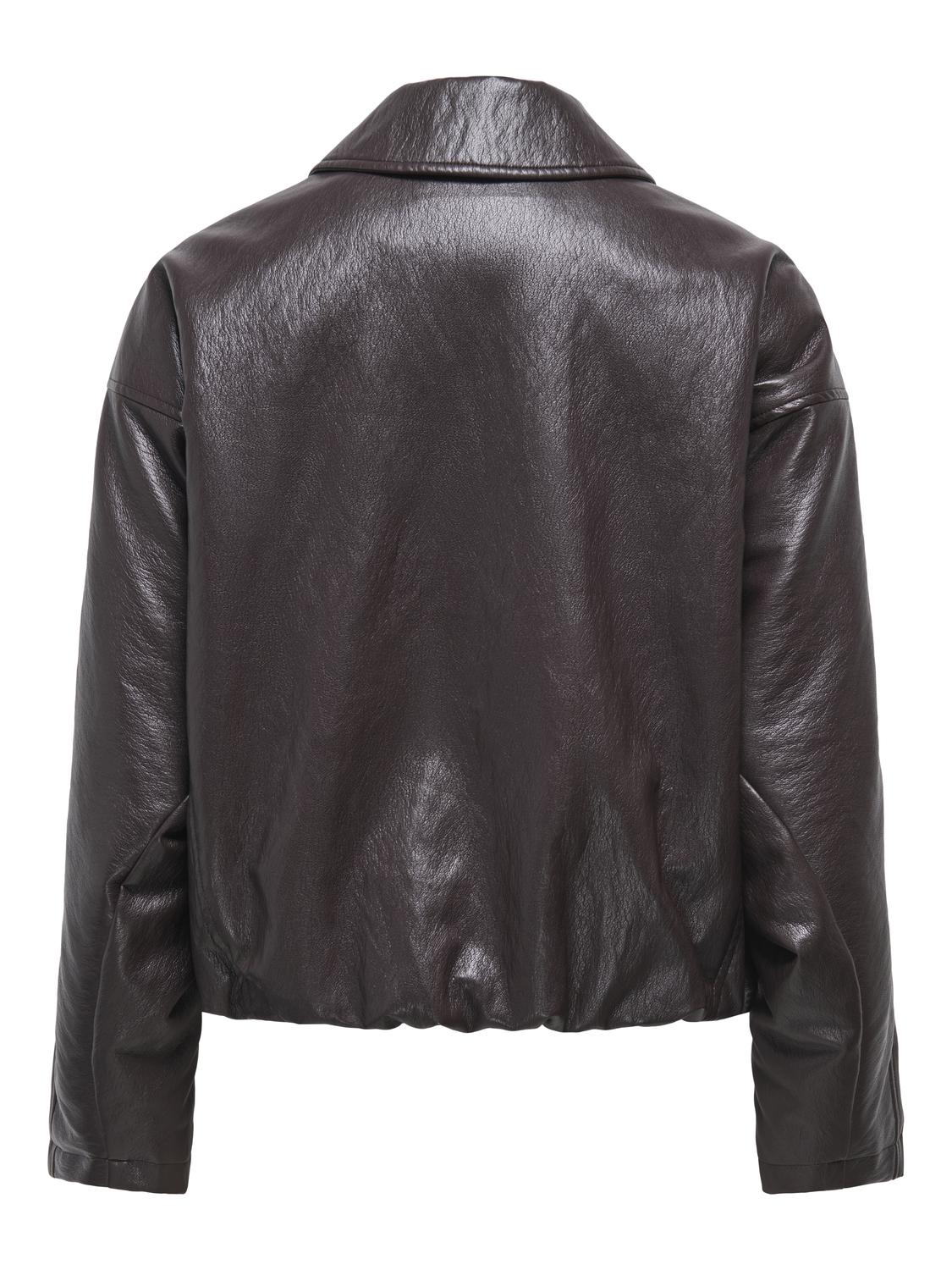 ONLY MASJA FAUX LEATHER PADDED BOMBER